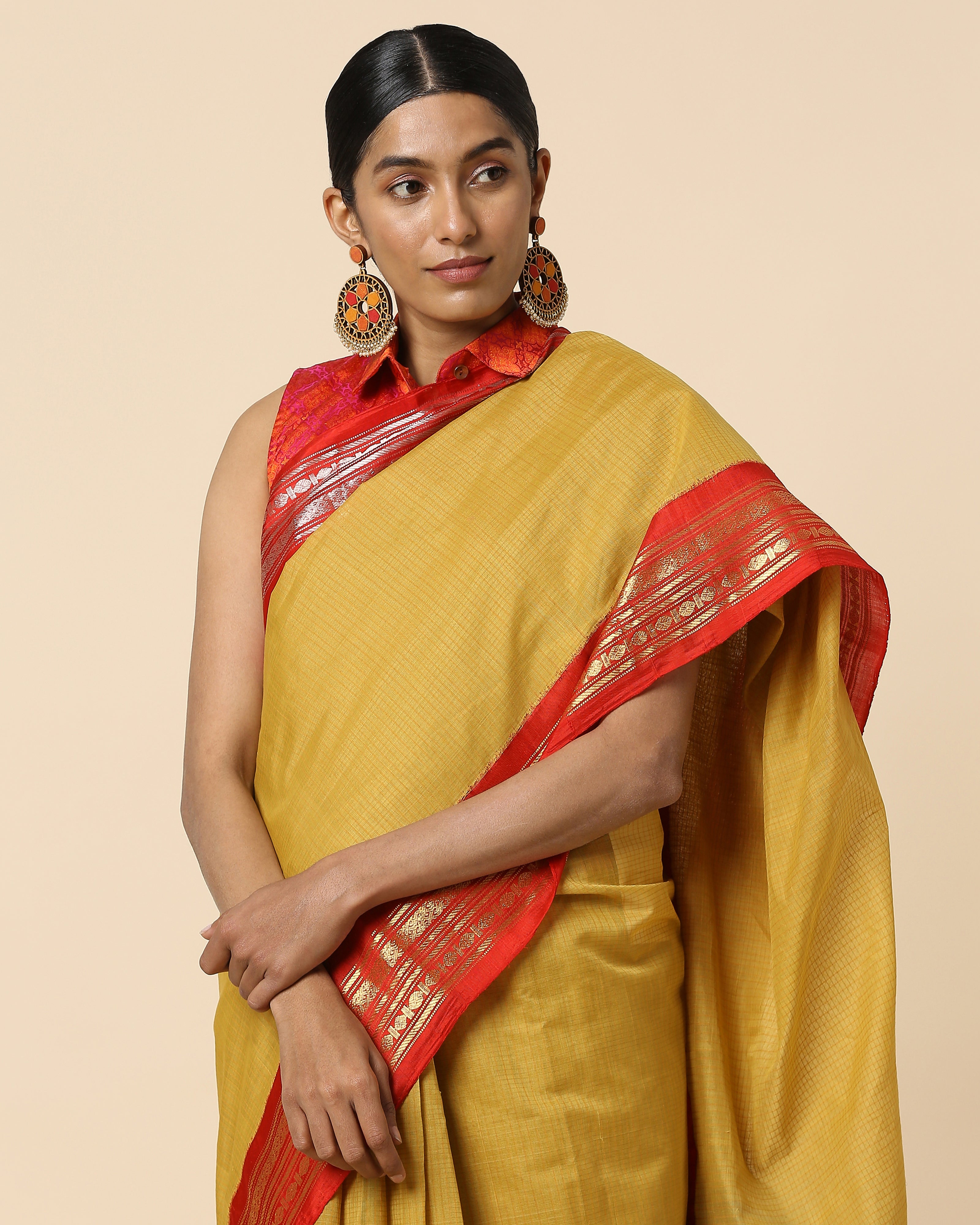 Vidula Gadwal Kuttu Weave Cotton Saree