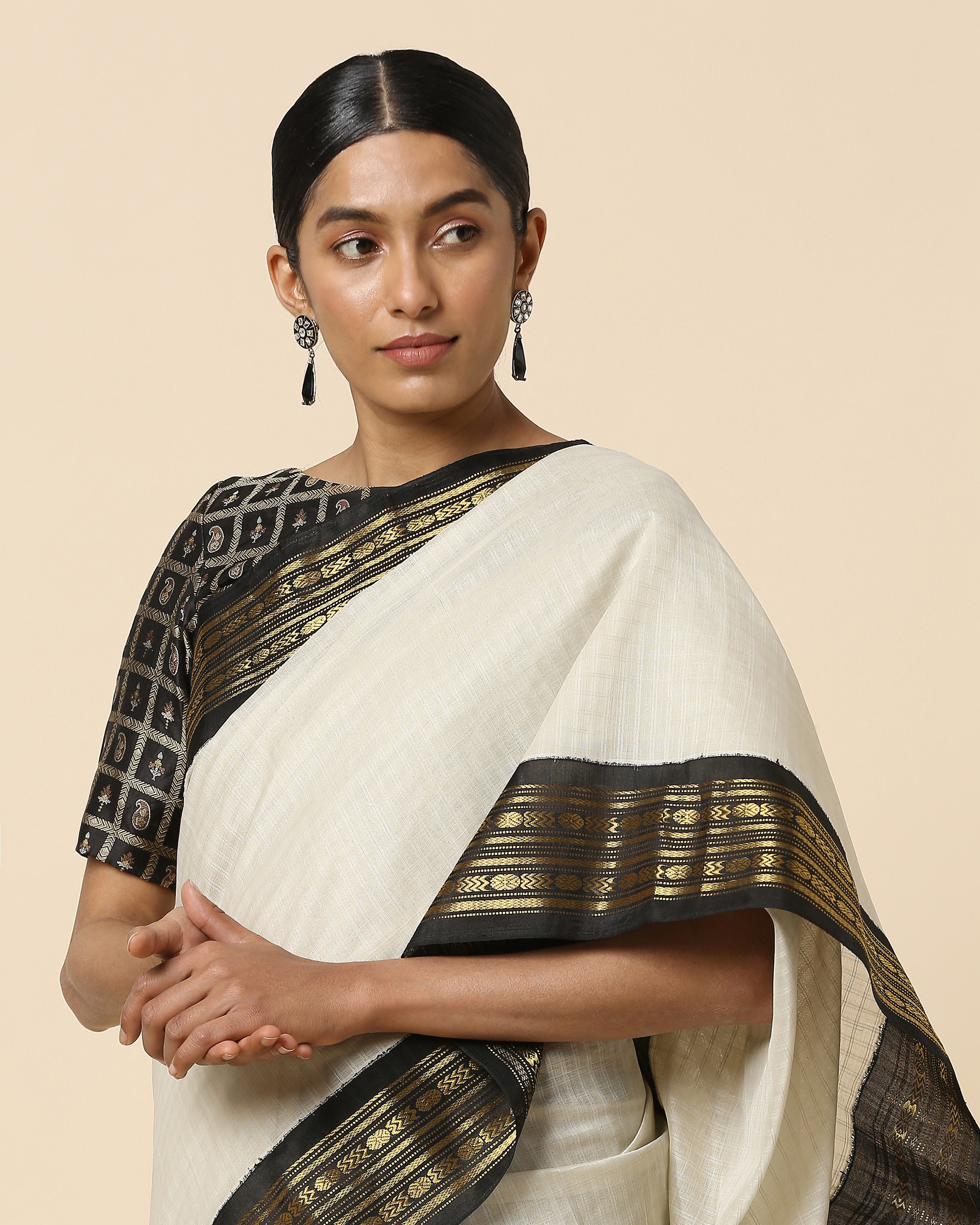 Janeen Gadwal Kuttu Weave Cotton Silk Saree