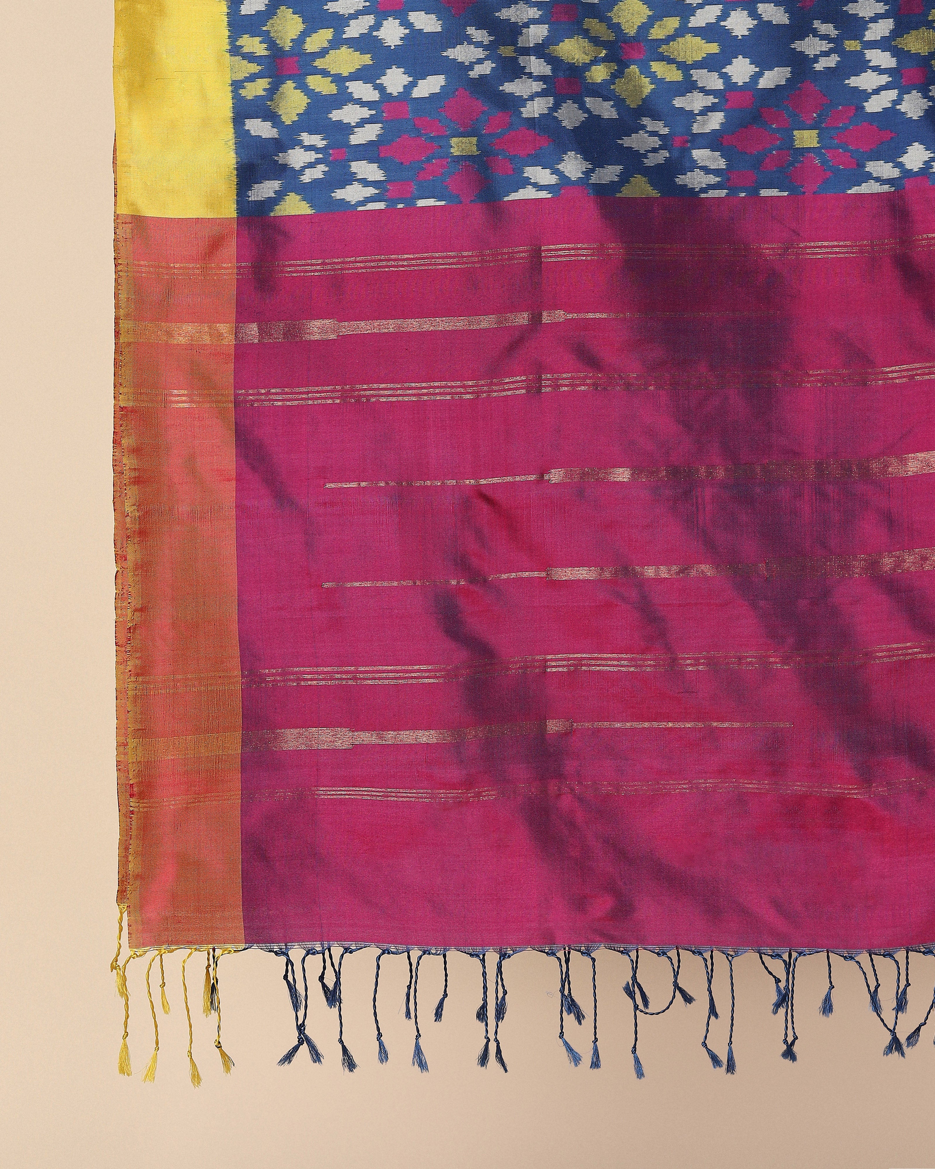 Quila Pochampally Weft Ikat Silk Dupatta