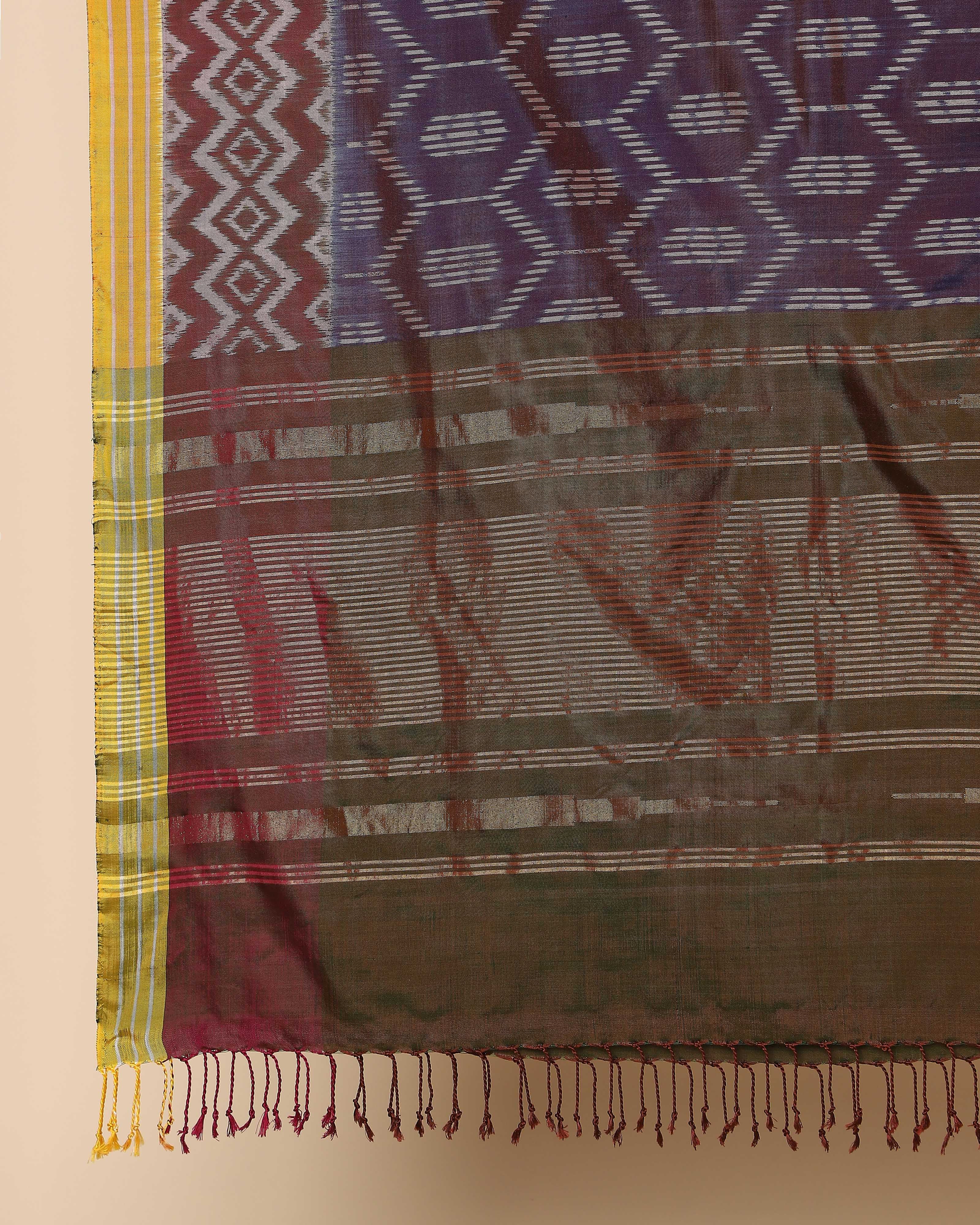 Rahi Pochampally Weft Ikat Silk Dupatta