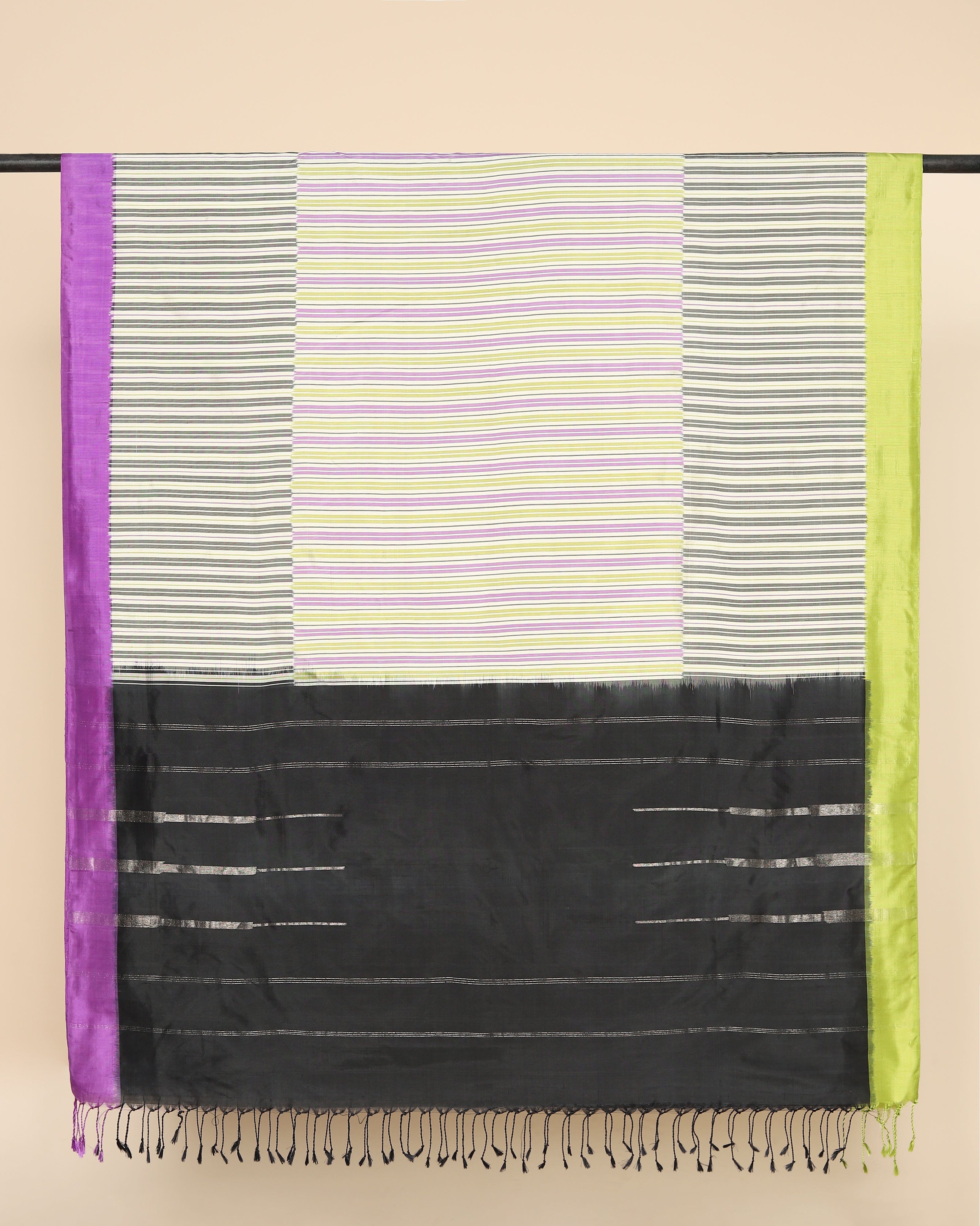 Lalani Pochampally Weft Ikat Silk Dupatta
