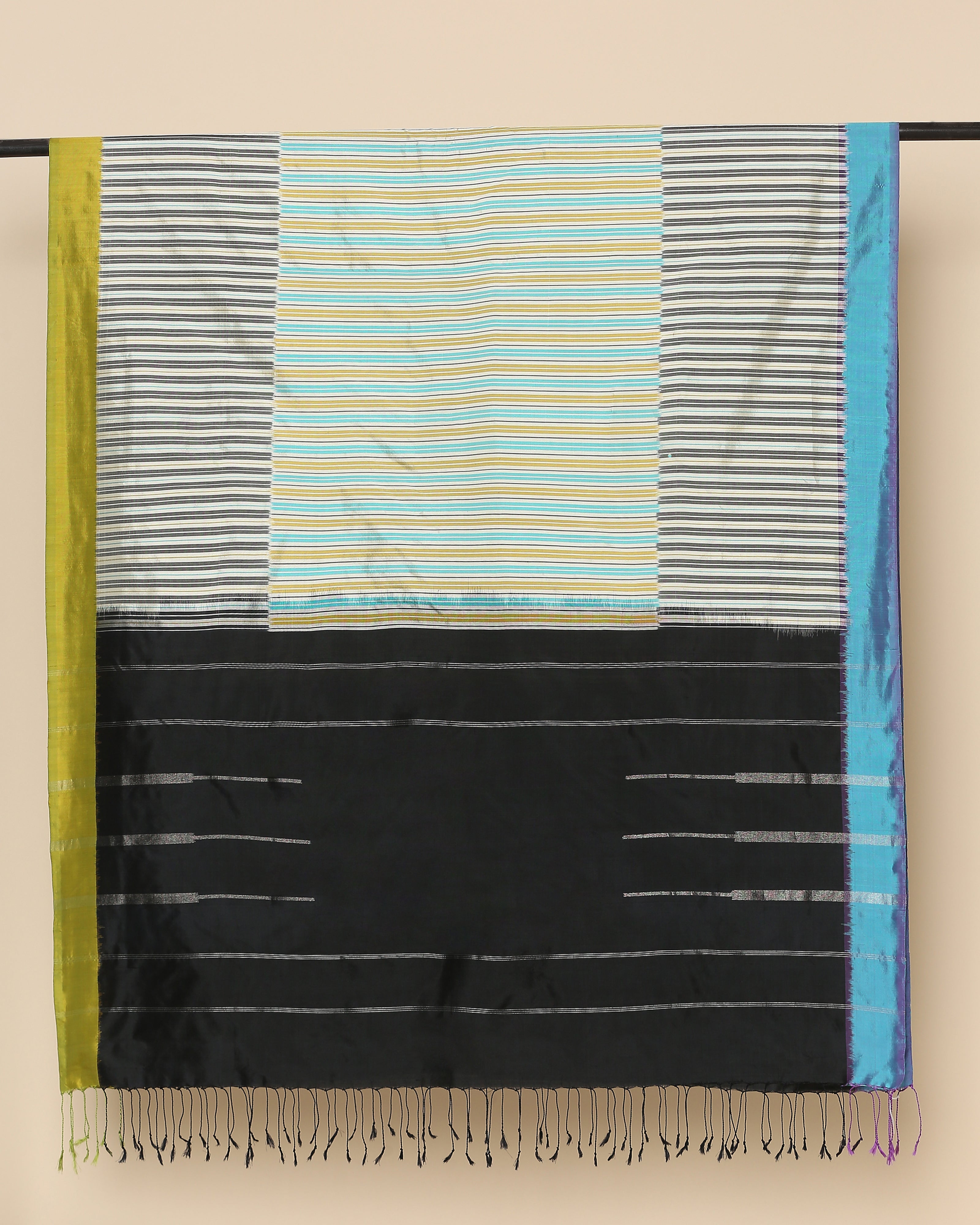 Lalani Pochampally Weft Ikat Silk Dupatta