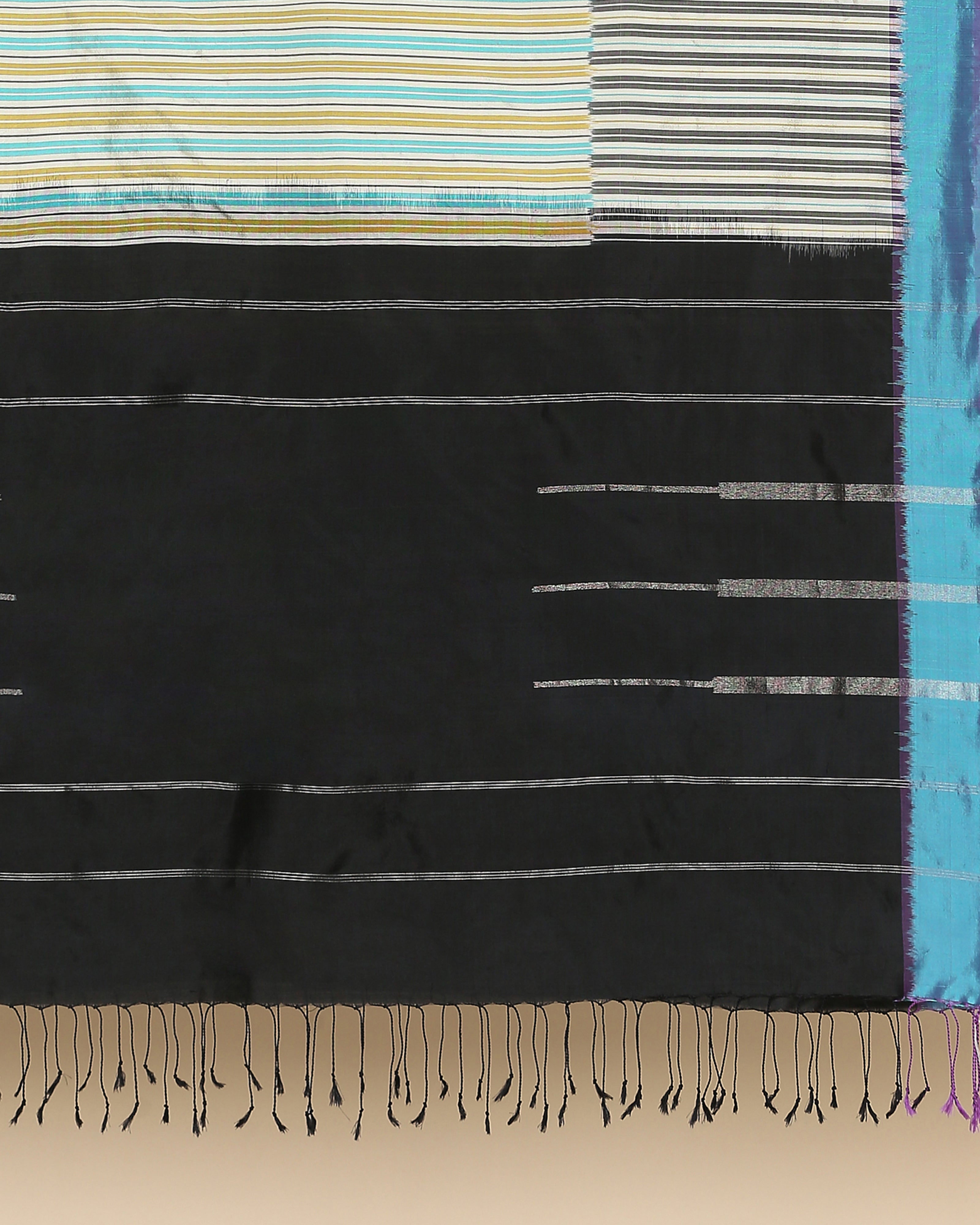 Lalani Pochampally Weft Ikat Silk Dupatta