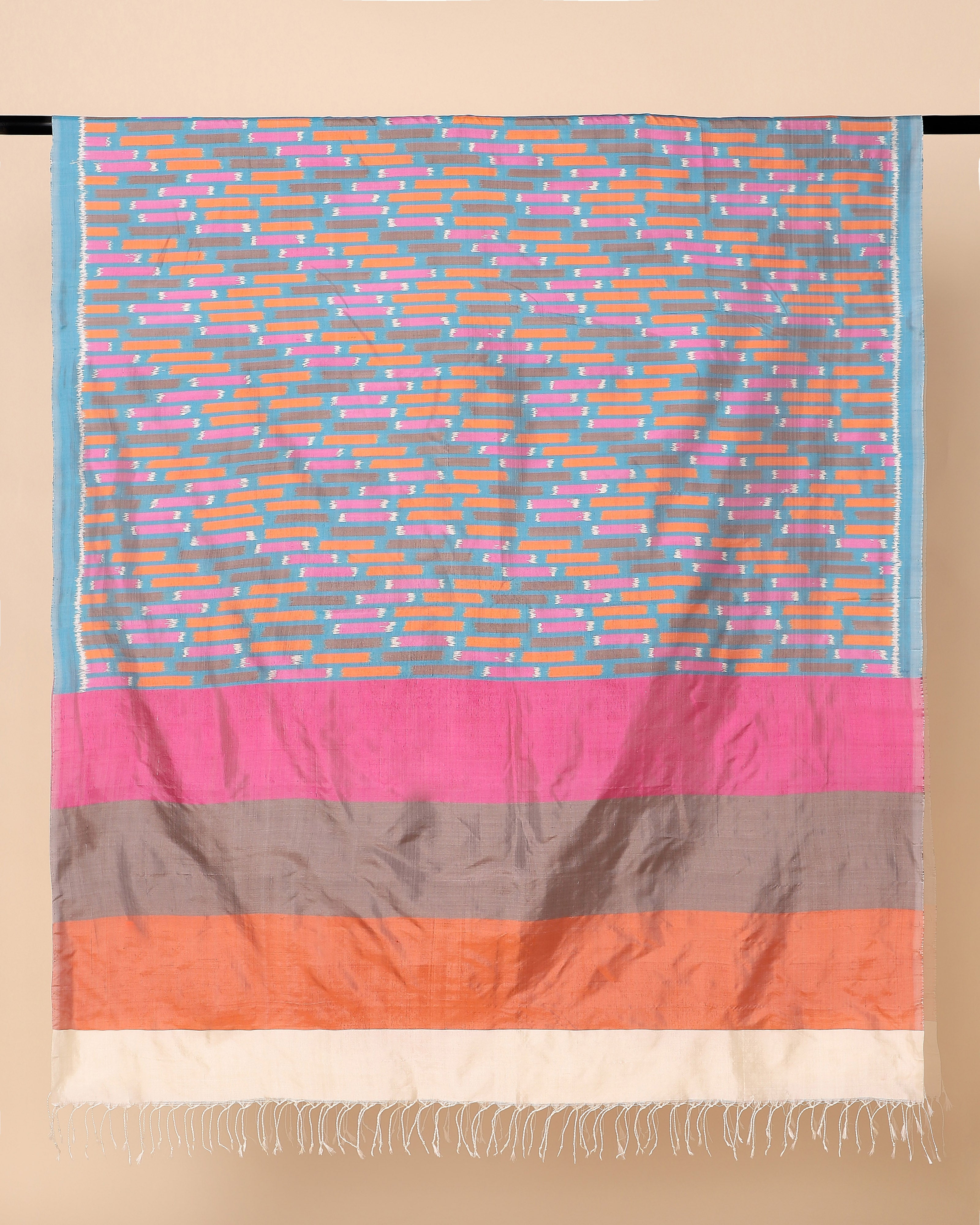 Vasanti Pochampally Weft Ikat Silk Dupatta