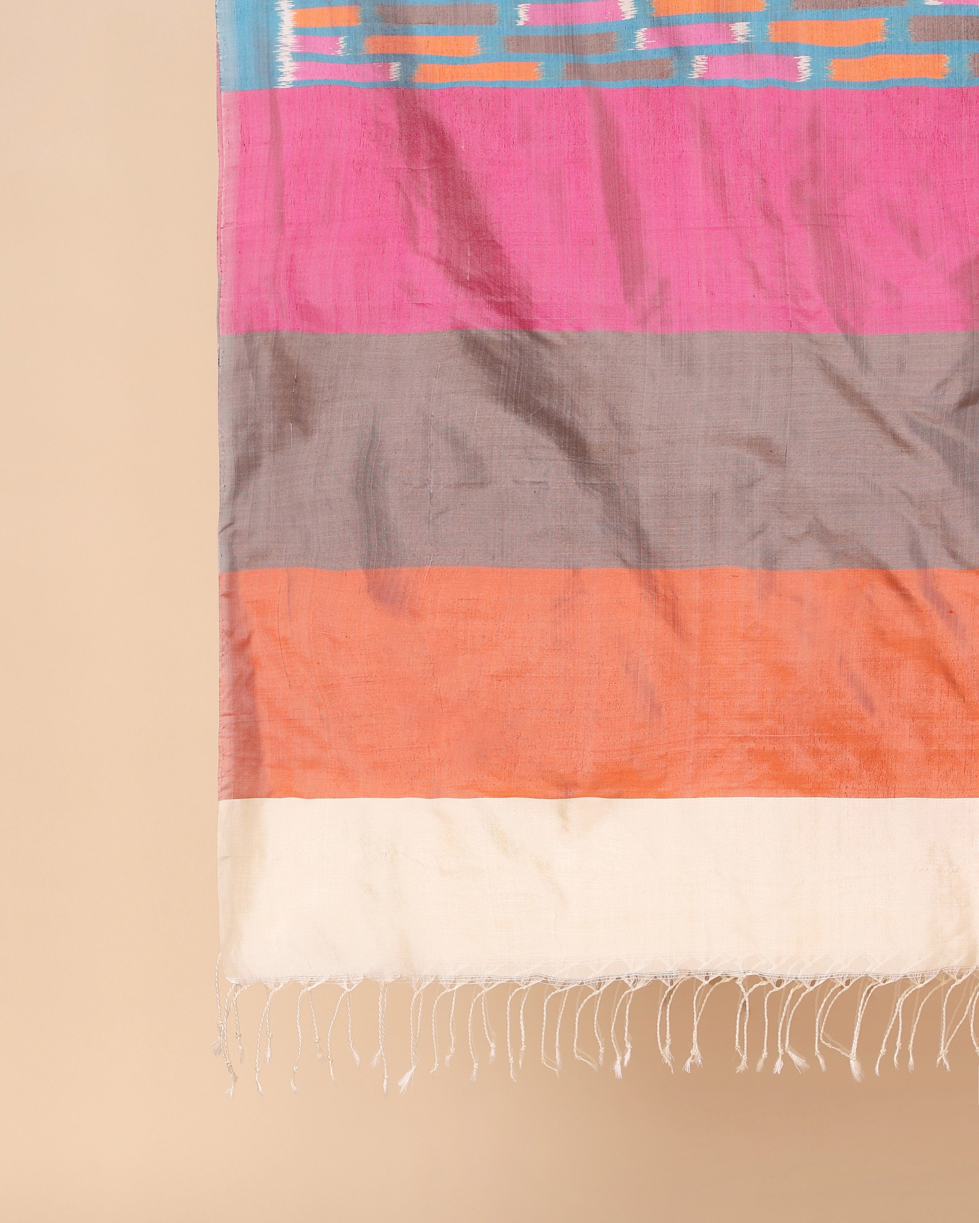 Vasanti Pochampally Weft Ikat Silk Dupatta