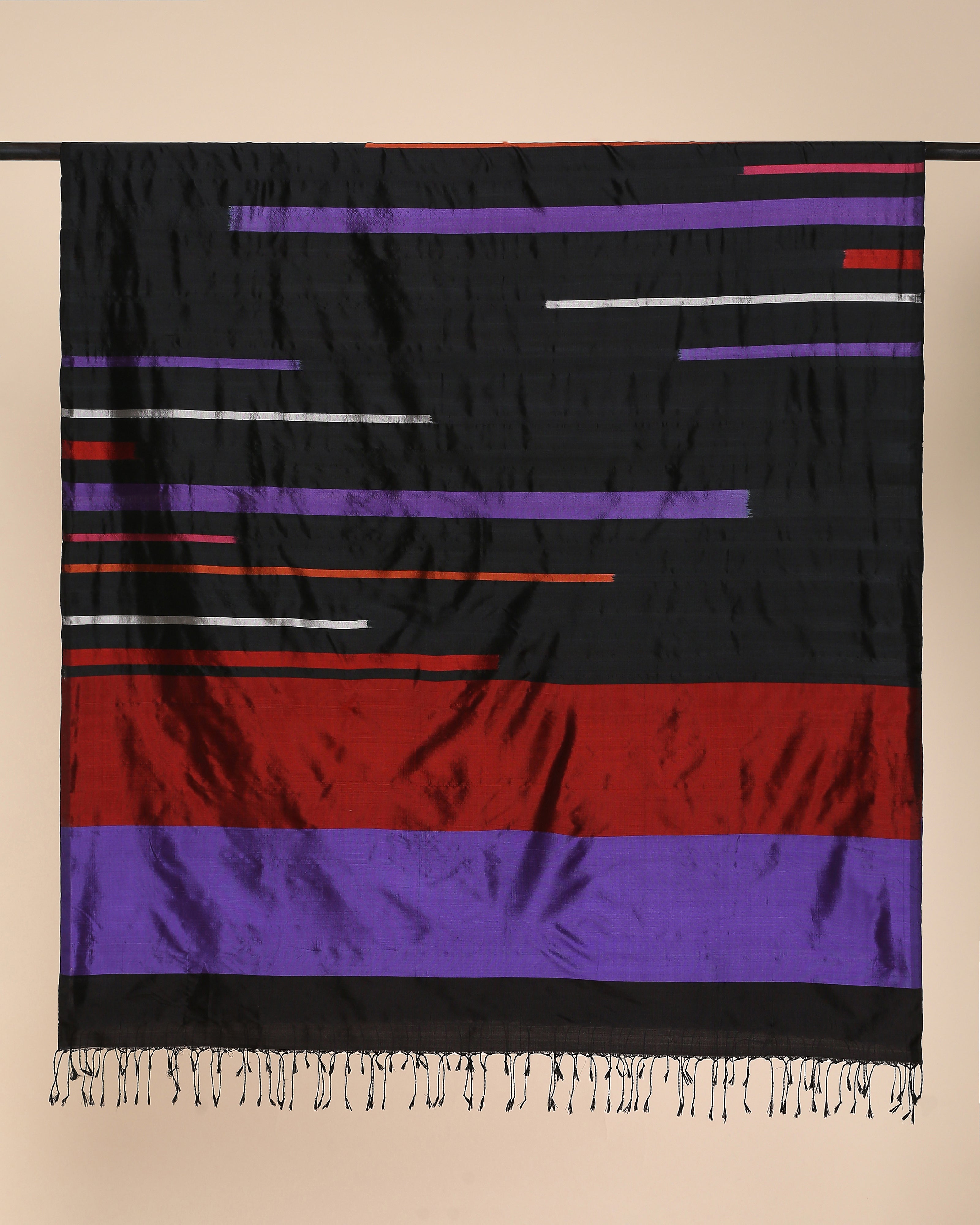 Meghni Pochampally Weft Ikat Silk Dupatta