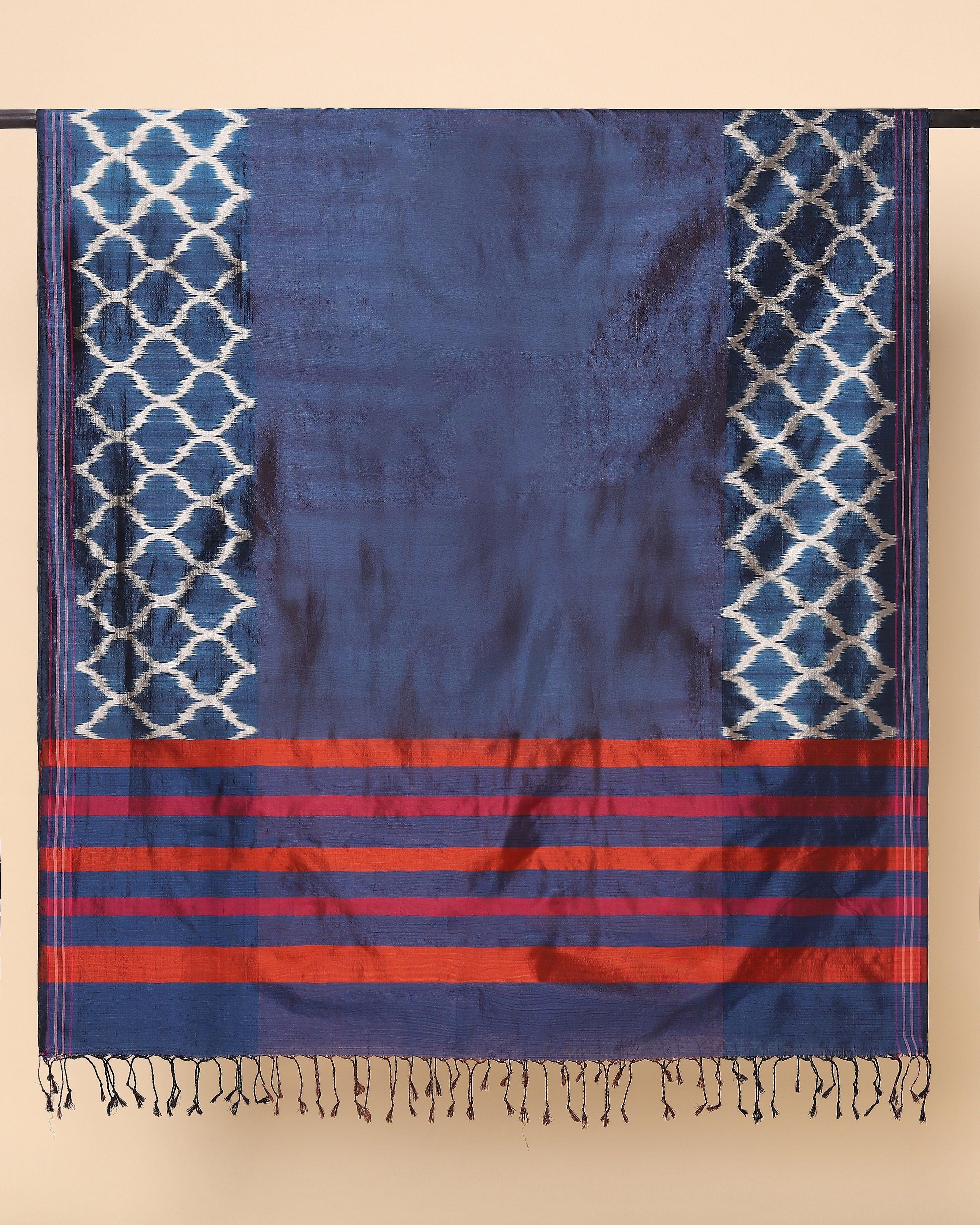Malhar Pochampally Weft Ikat Silk Dupatta
