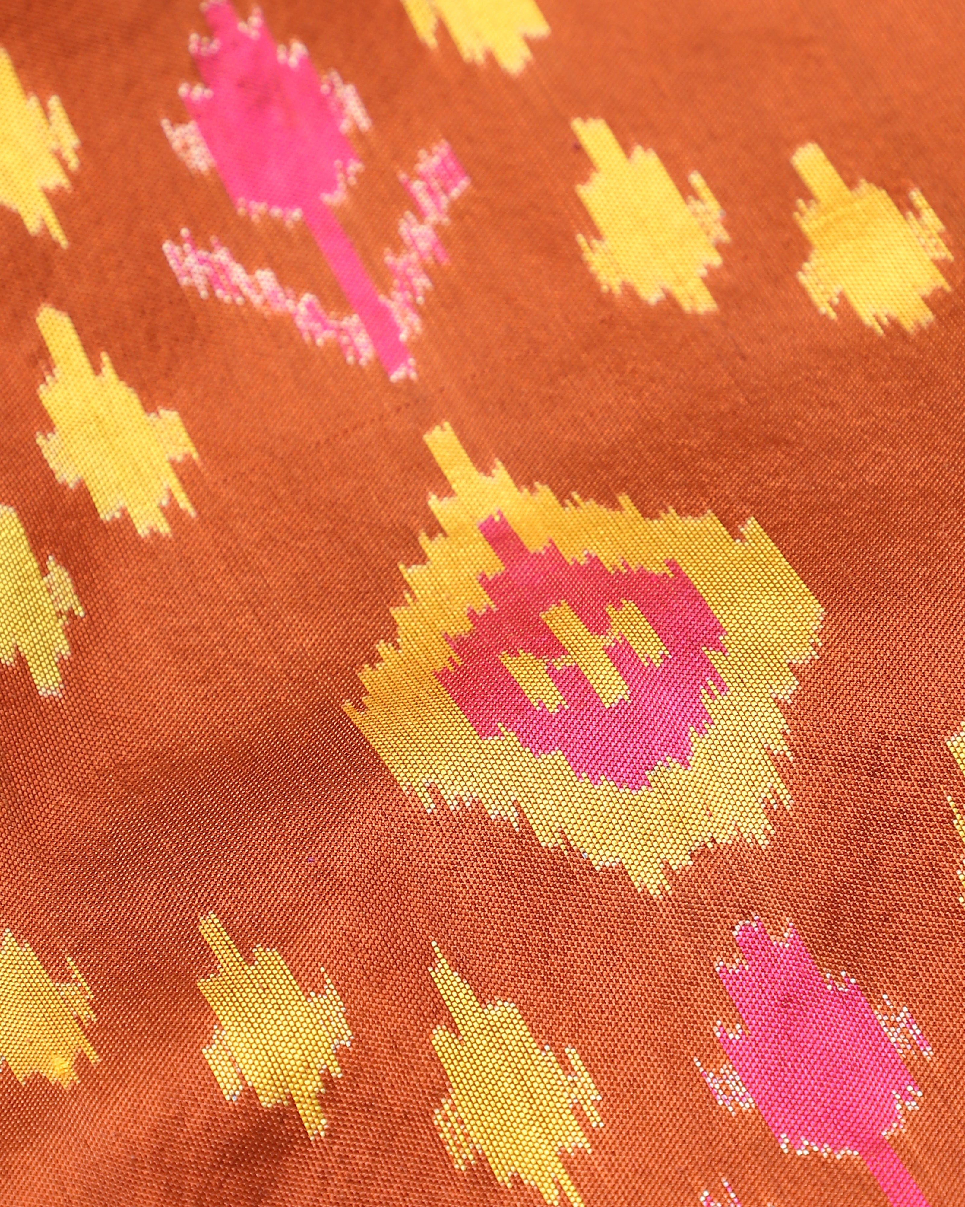 Aafia Pochampally Weft Ikat Silk Saree