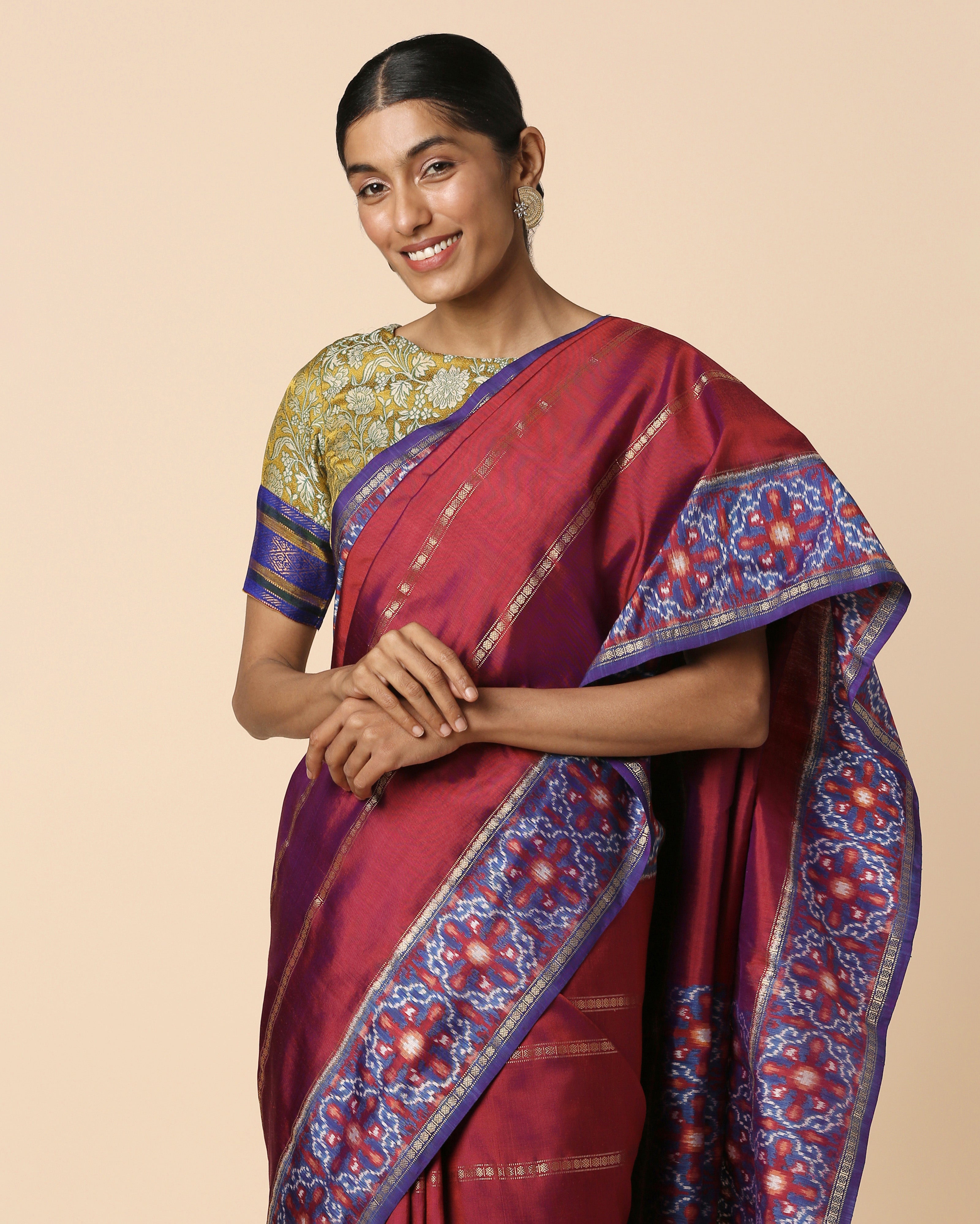 Pina Pochampally Weft Ikat Silk Saree