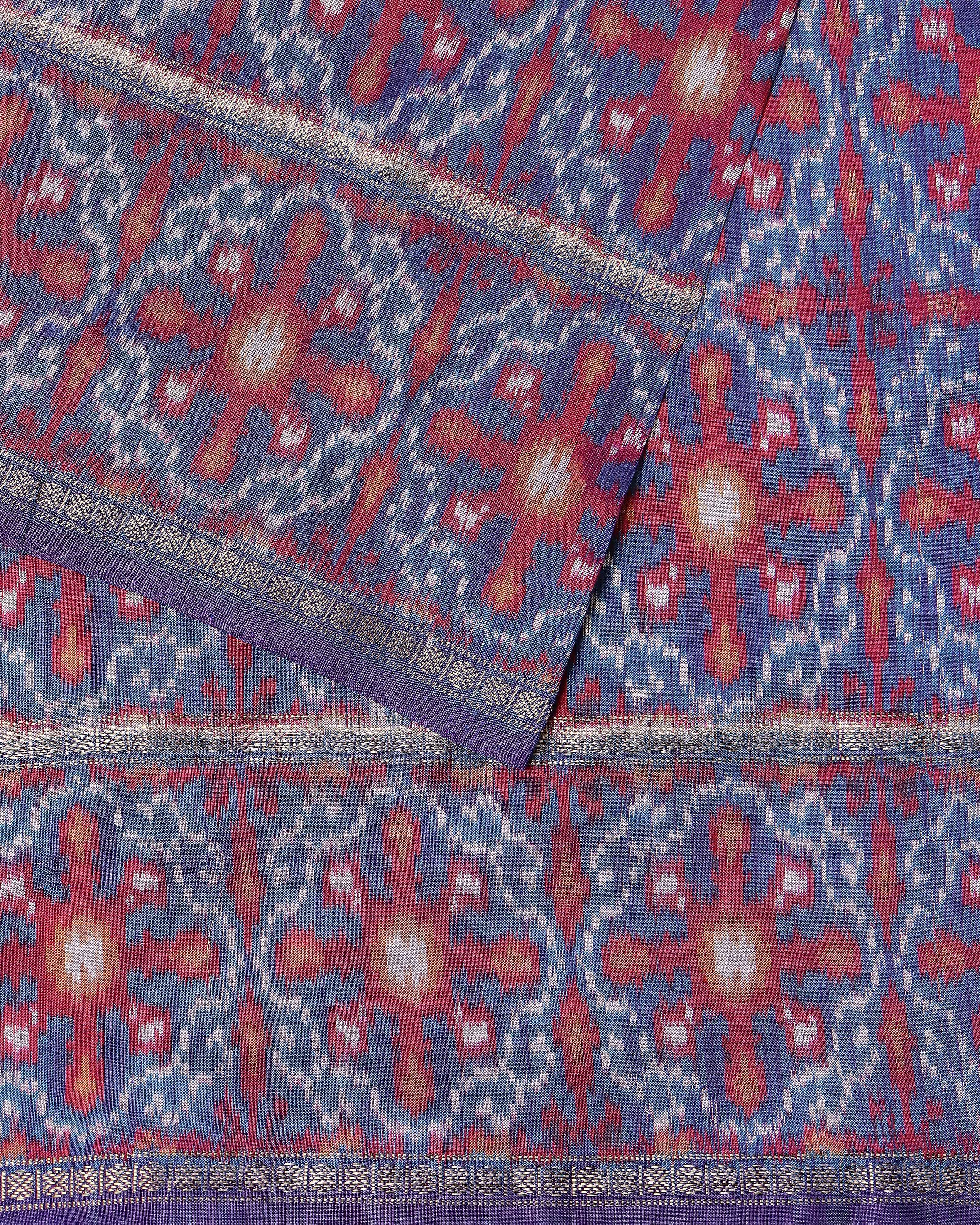 Pina Pochampally Weft Ikat Silk Saree