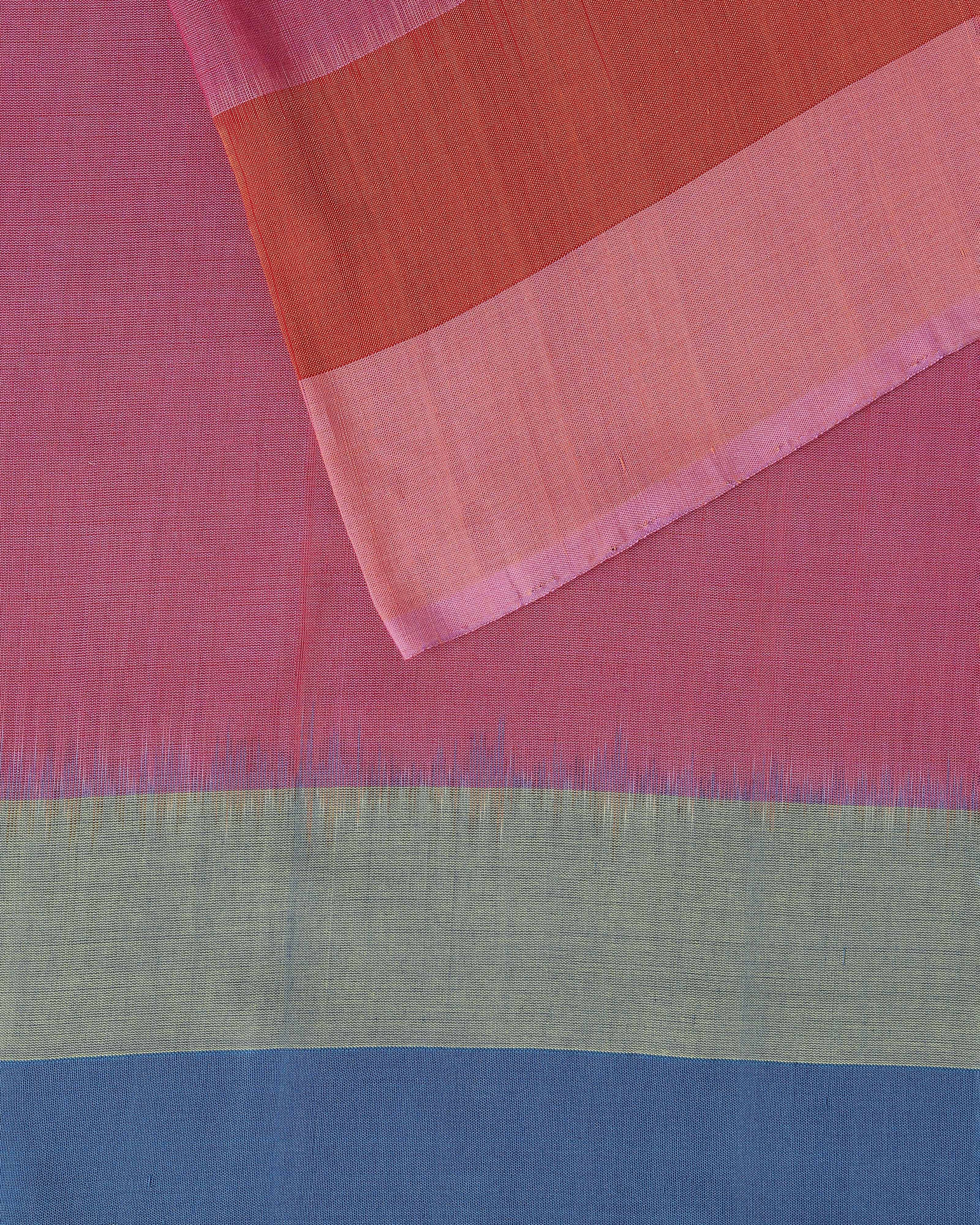 Shafna Pochampally Weft Ikat Cotton Saree