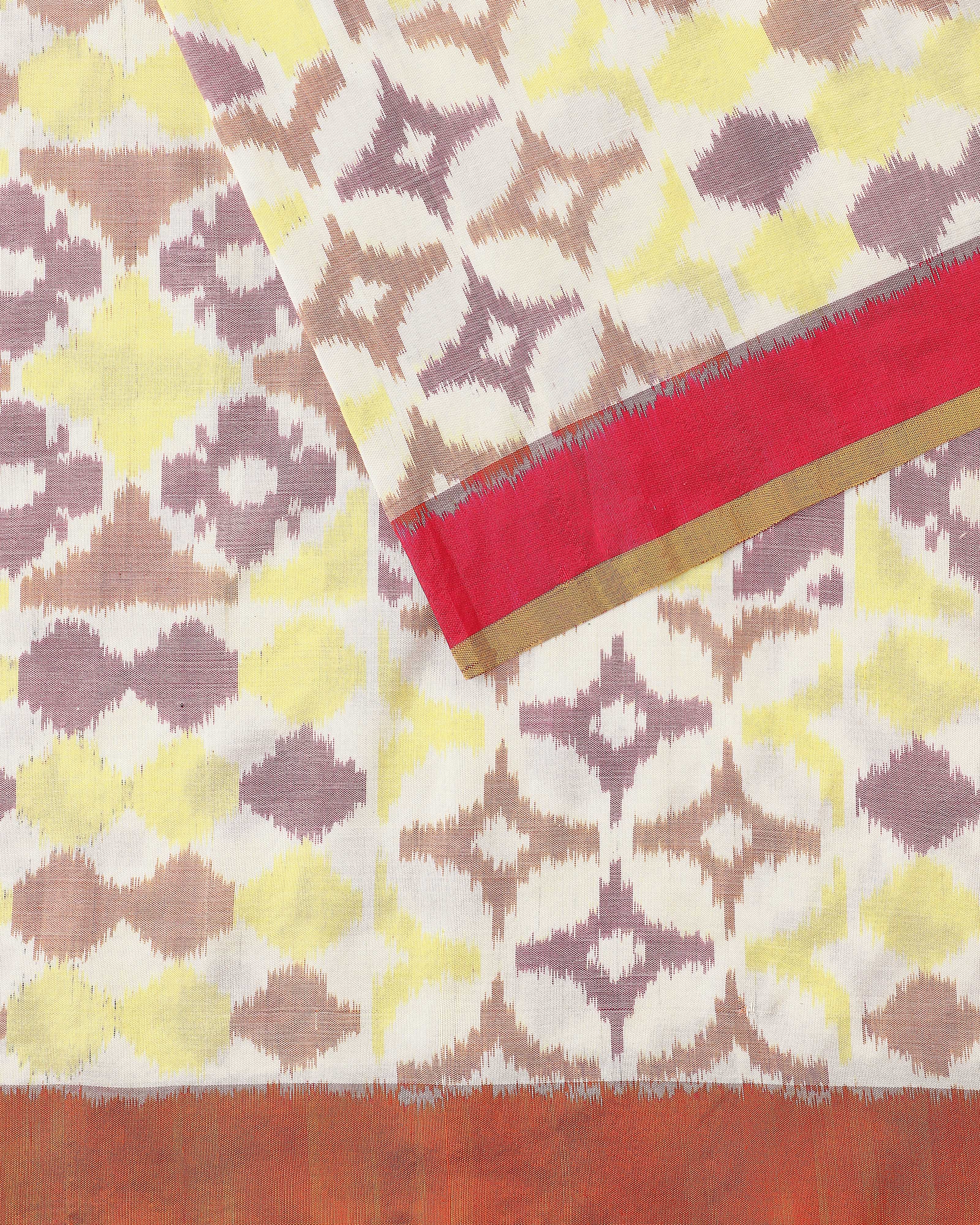 Maaha Pochampally Weft Ikat Silk Saree