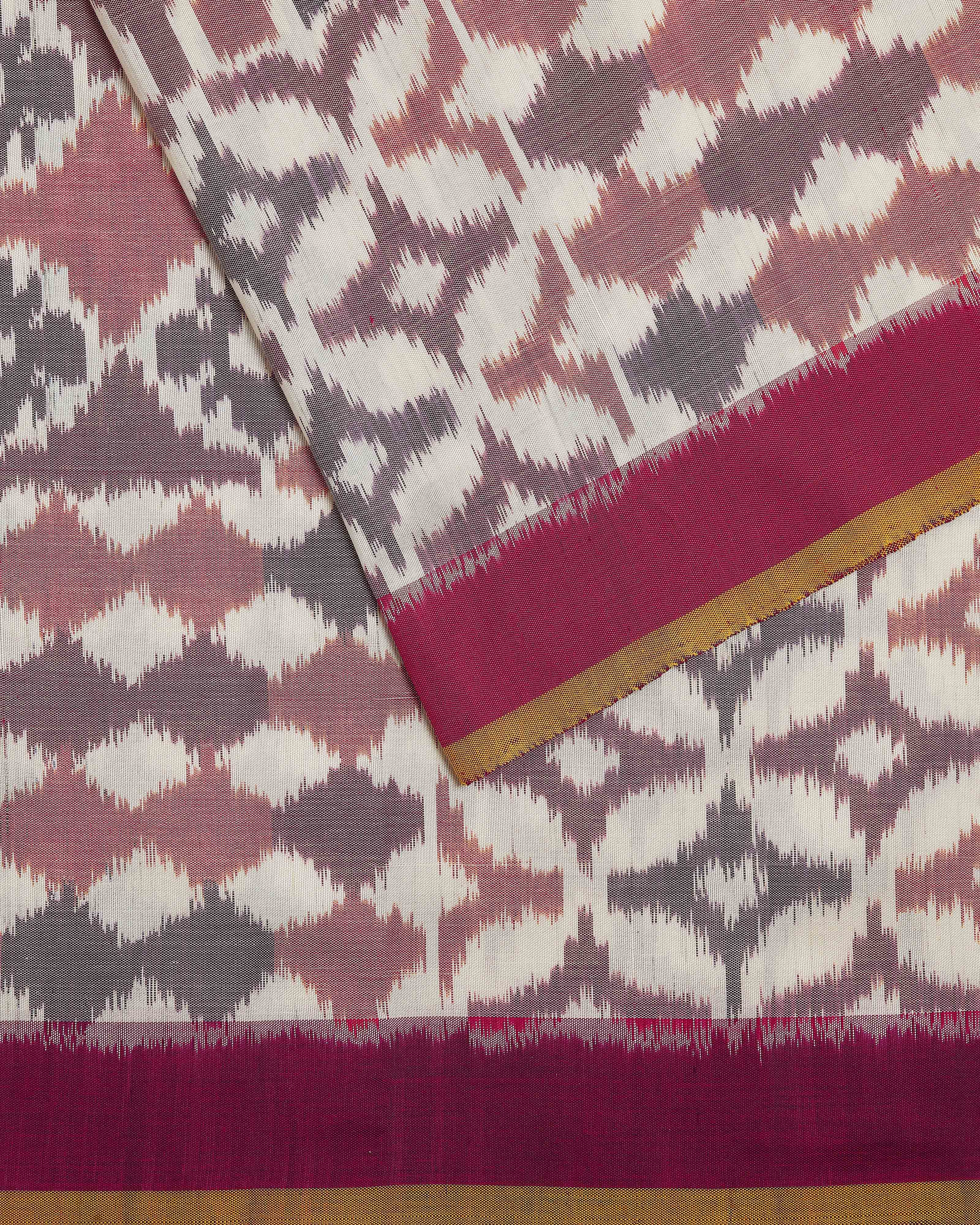 Maaha Pochampally Weft Ikat Silk Saree