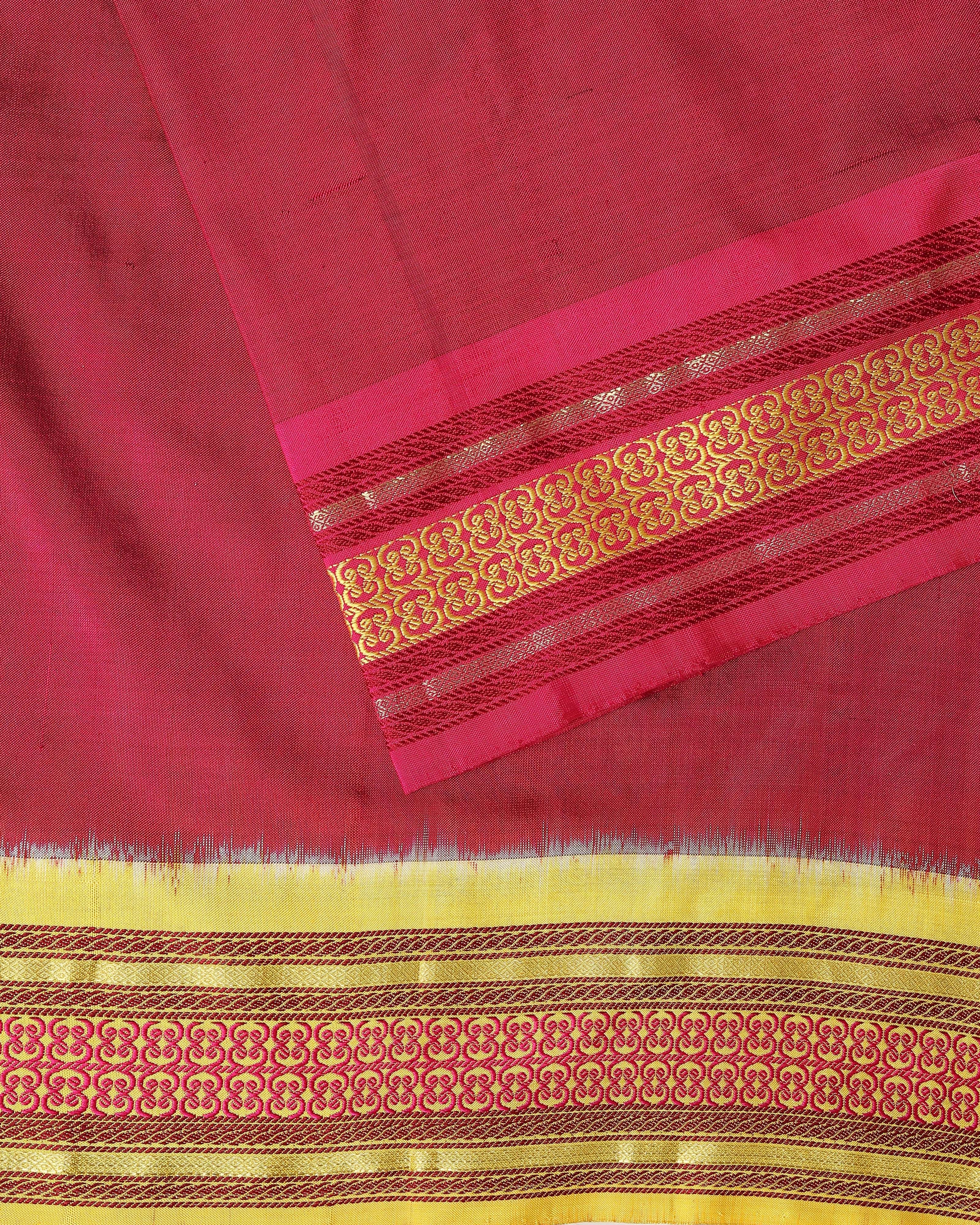 Idaya Pochampally Weft Ikat Silk Saree