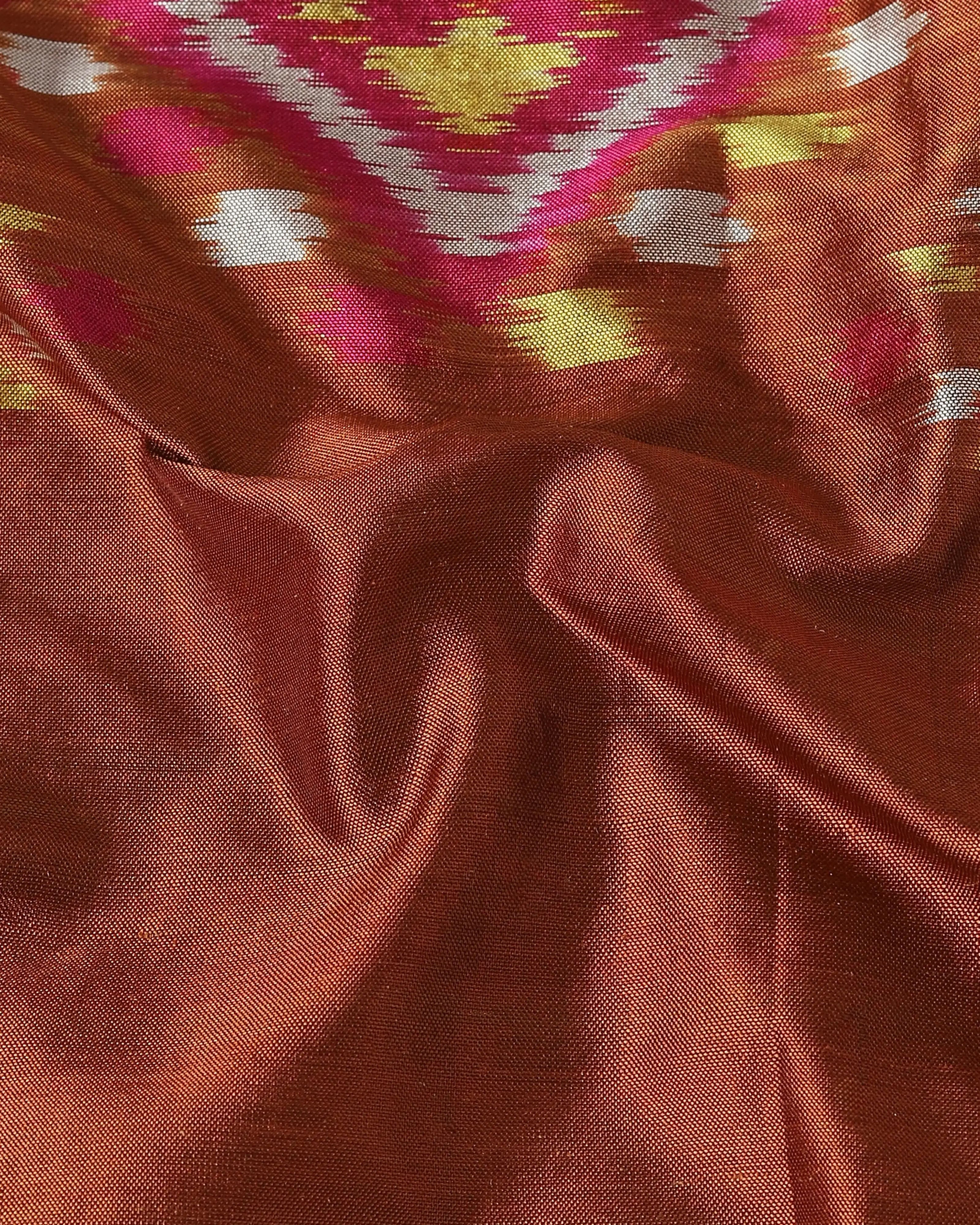 Idaya Pochampally Weft Ikat Silk Saree