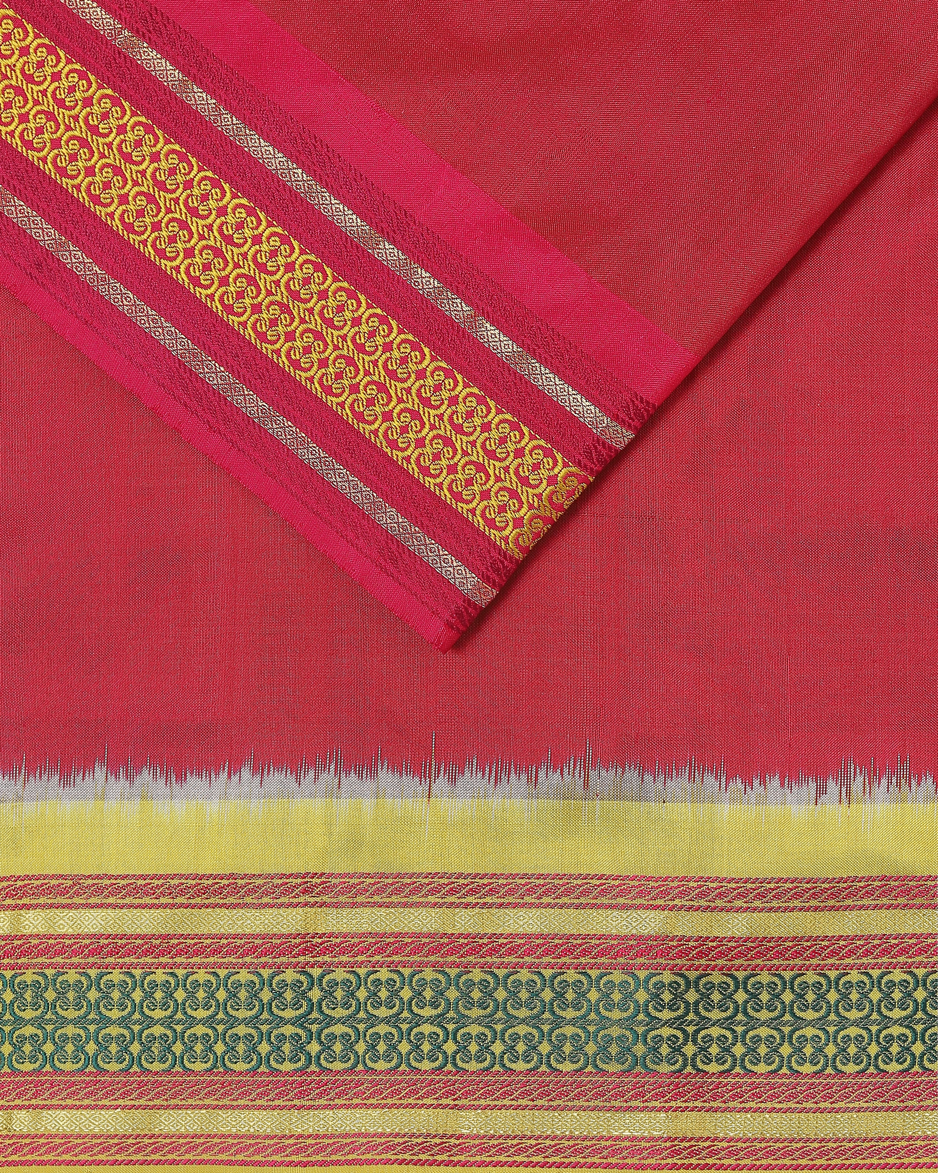 Idaya Pochampally Weft Ikat Silk Saree