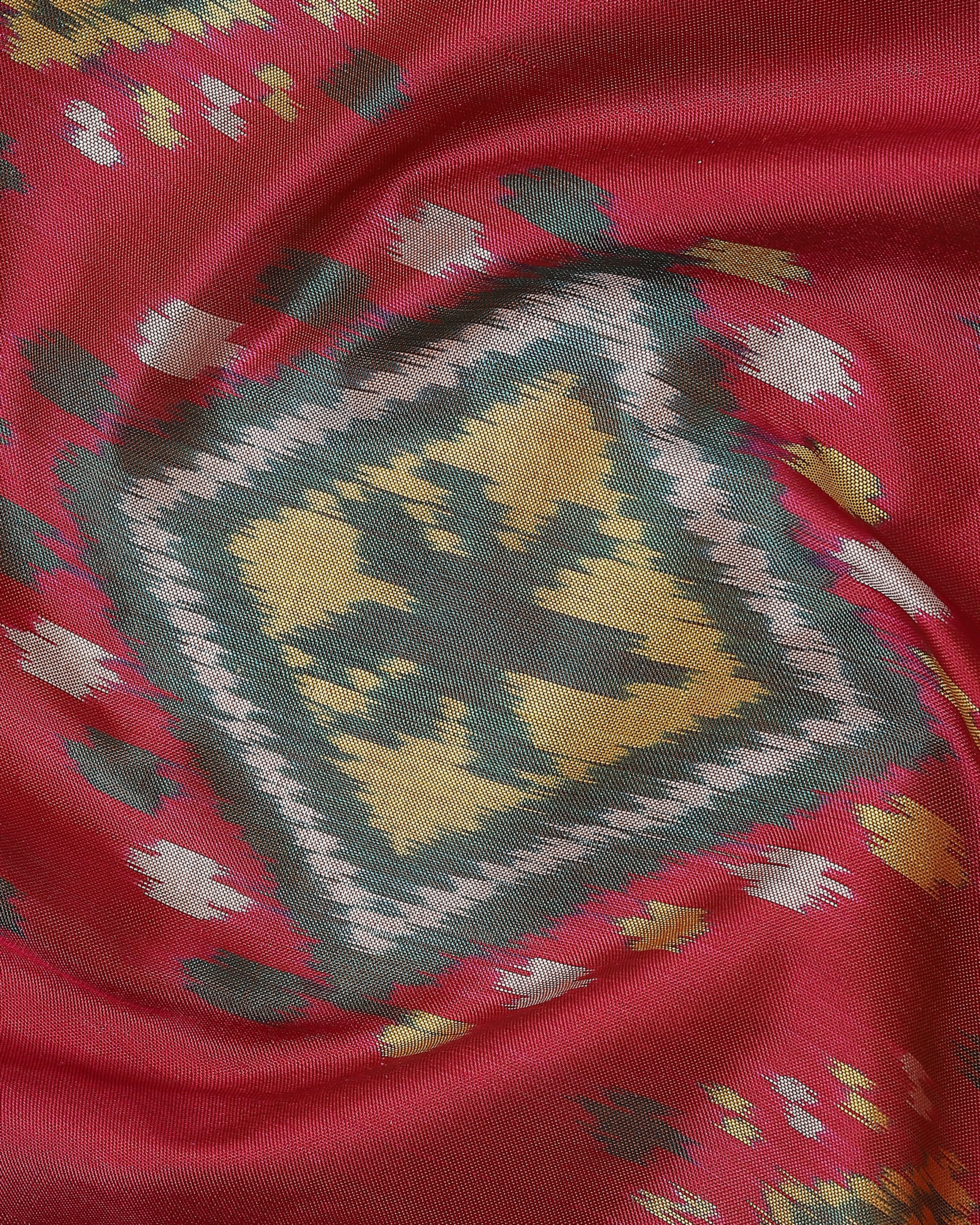 Idaya Pochampally Weft Ikat Silk Saree