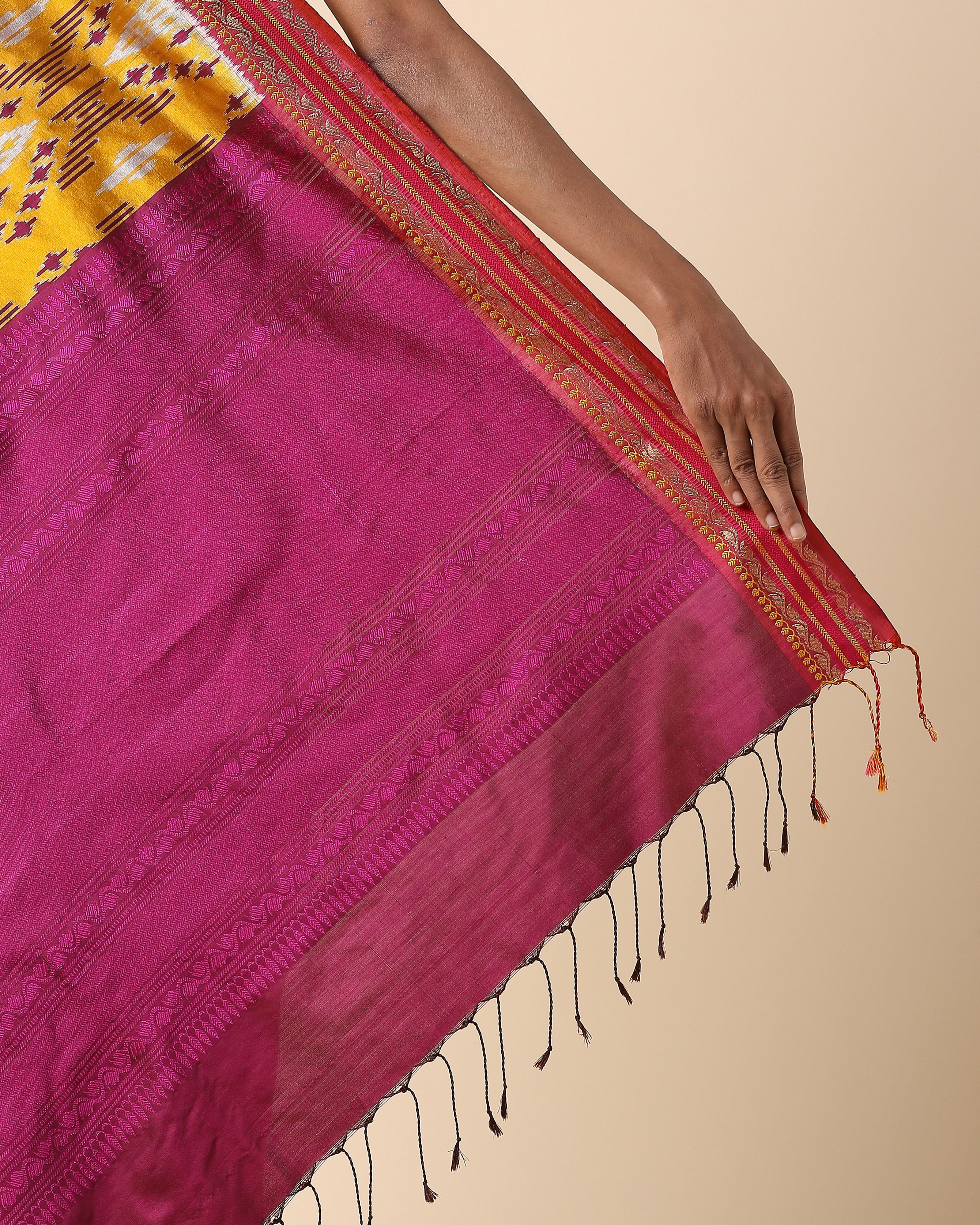 Edisa Pochampally Weft Ikat Silk Saree