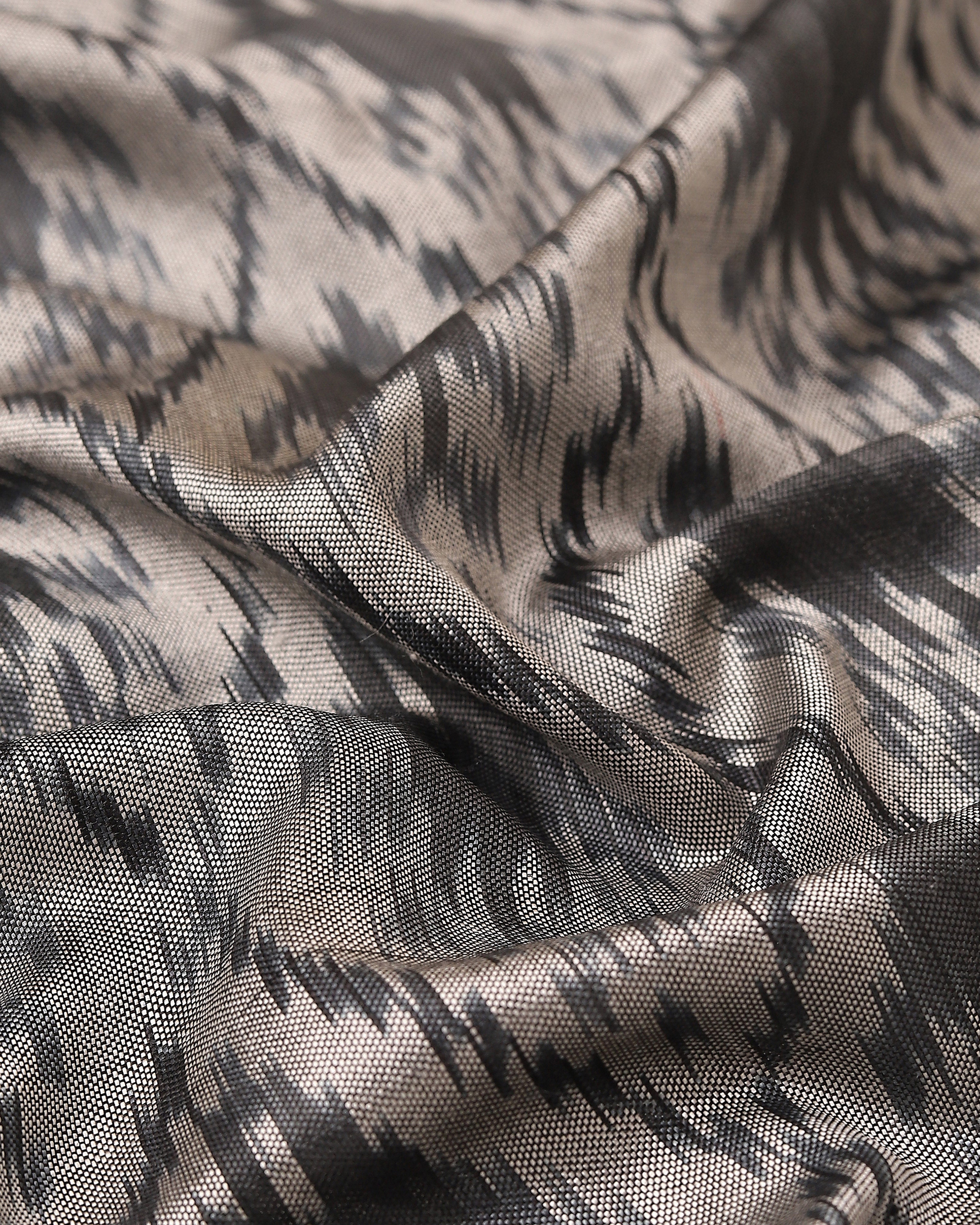 Bhanuni Pochampally Weft Ikat Silk Saree