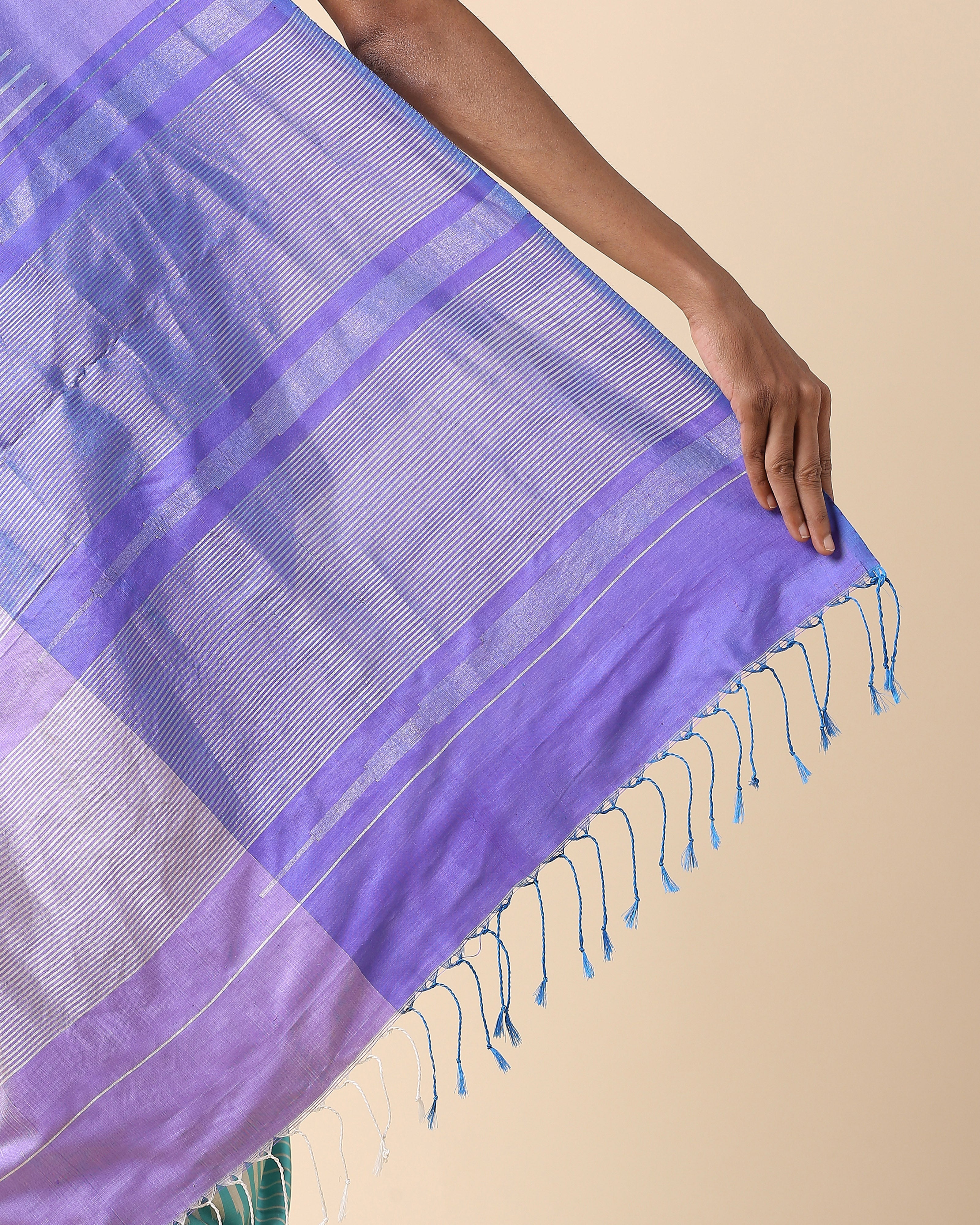 Dakin Pochampally Weft Ikat Silk Saree