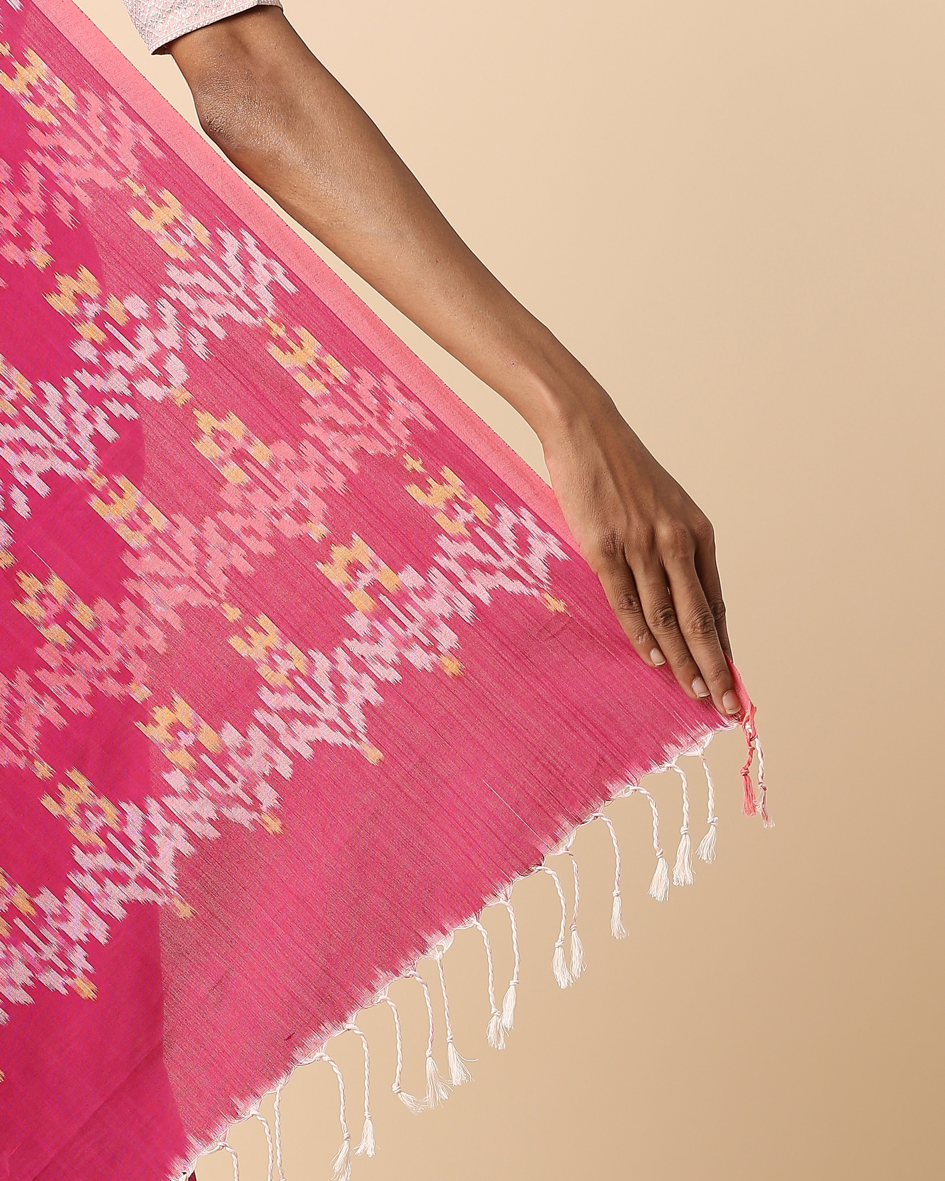 Asaravi Pochampally Warp Ikat Cotton Saree