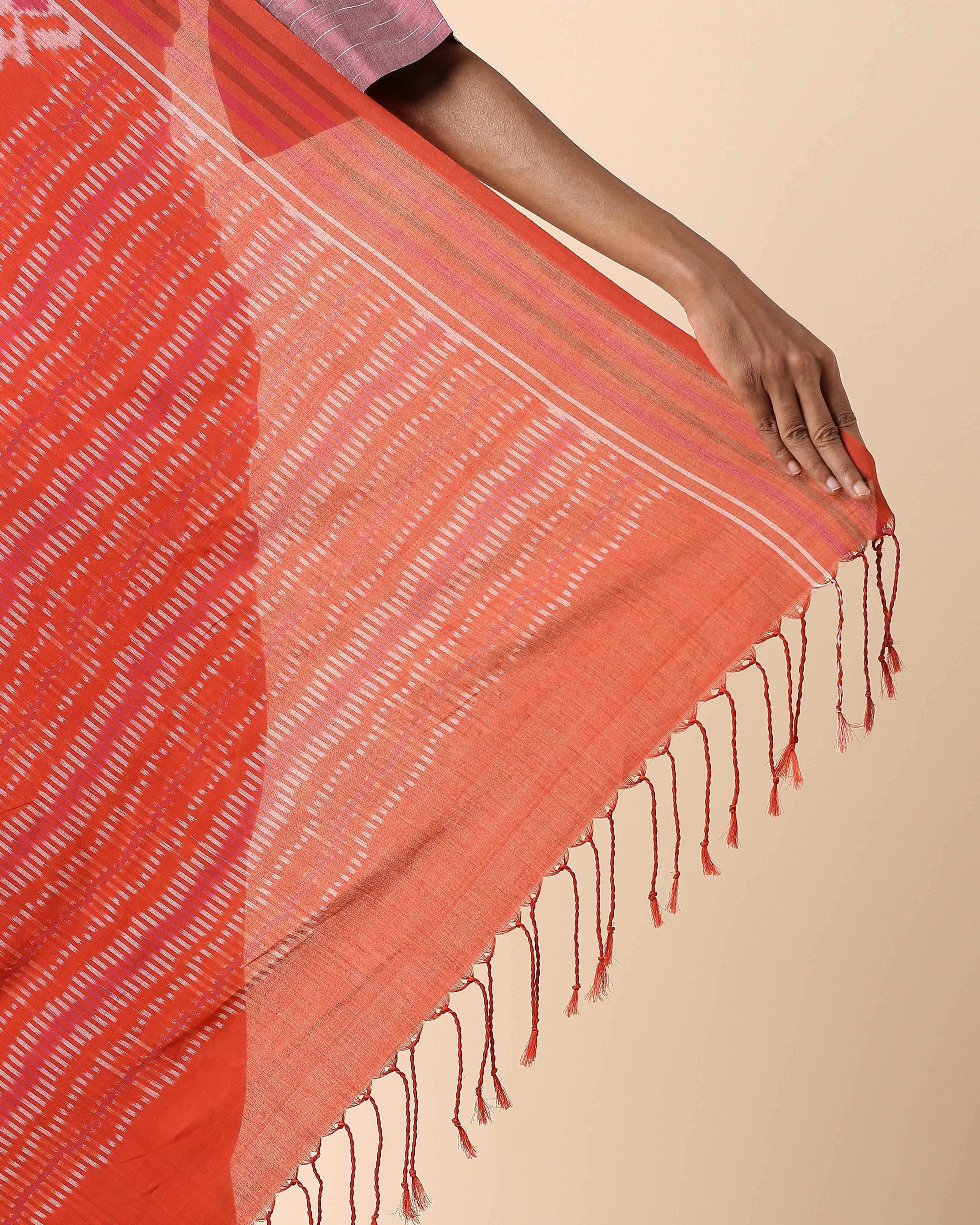 Bilawal Pochampally Warp Ikat Cotton Saree