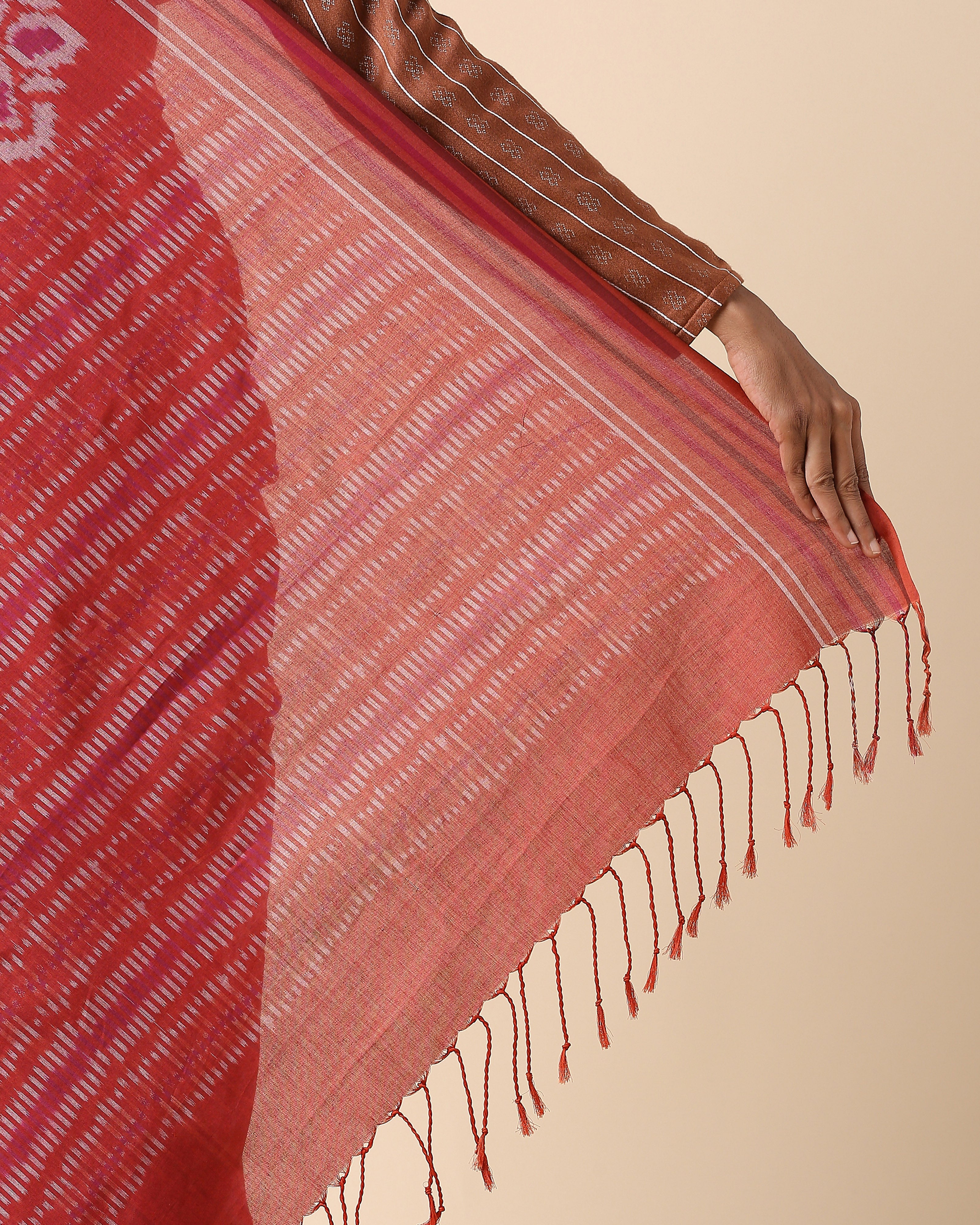 Bilawal Pochampally Warp Ikat Cotton Saree