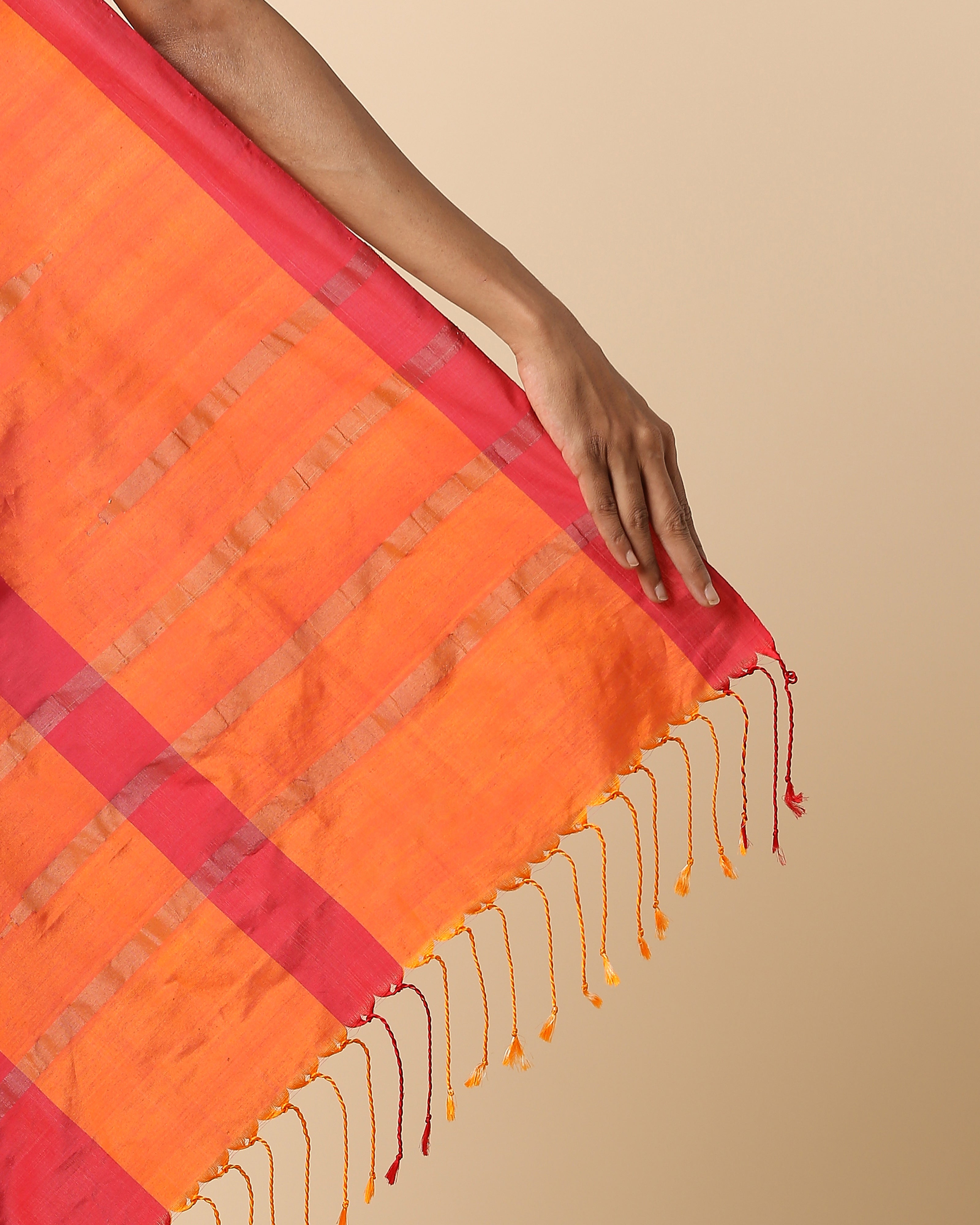 Abhiyogi Pochampally Warp Ikat Cotton Saree