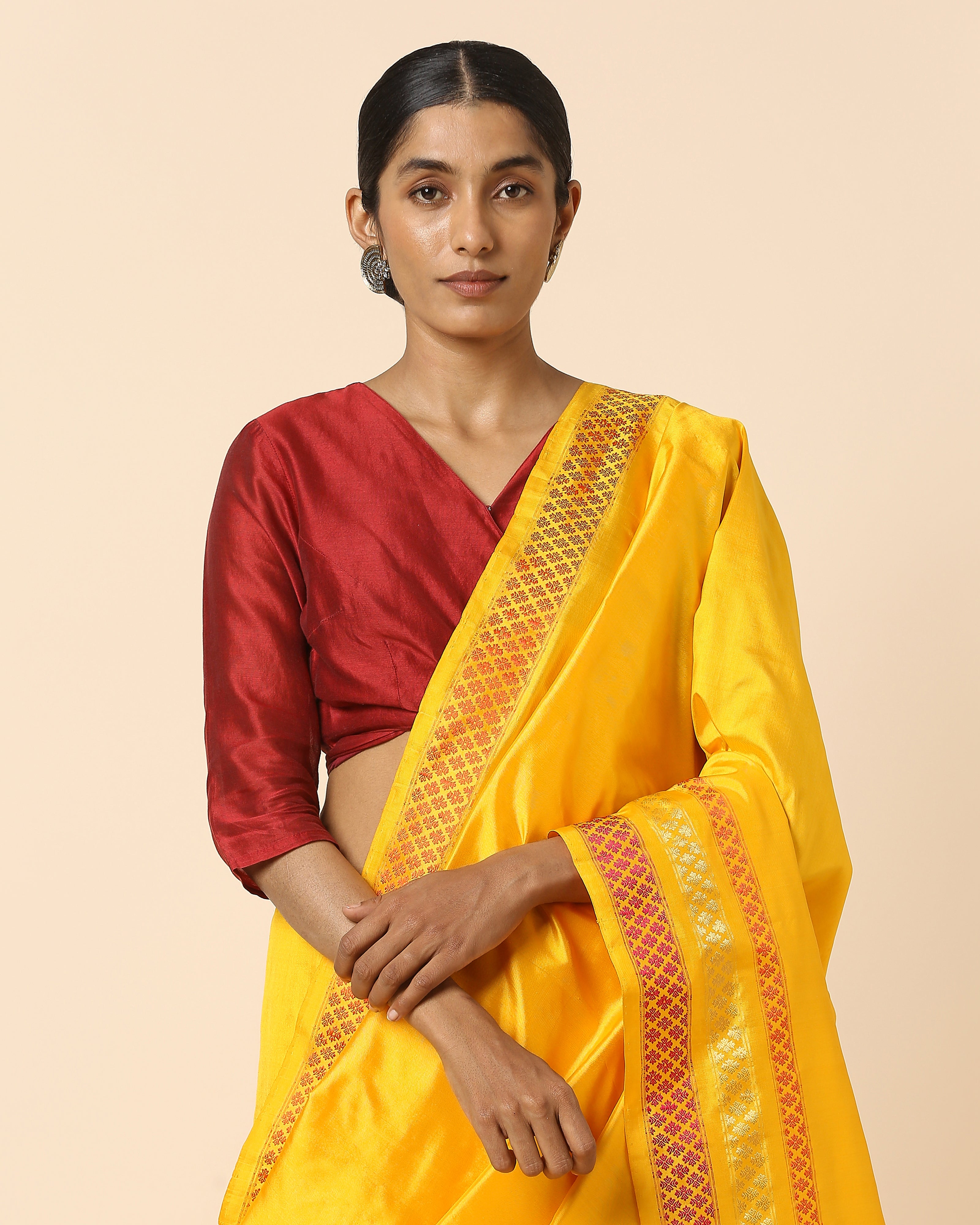 Bashiki Pochampally Weft Ikat Silk Saree