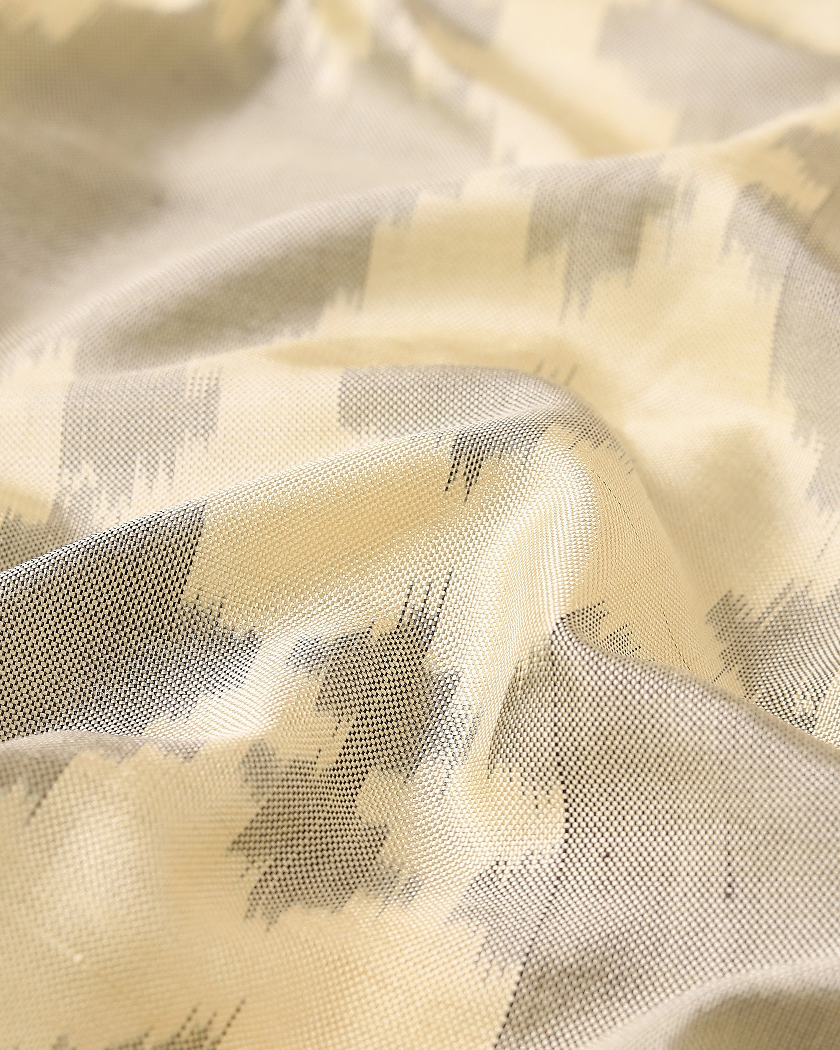 Jumaina Pochampally Warp Ikat Silk Saree