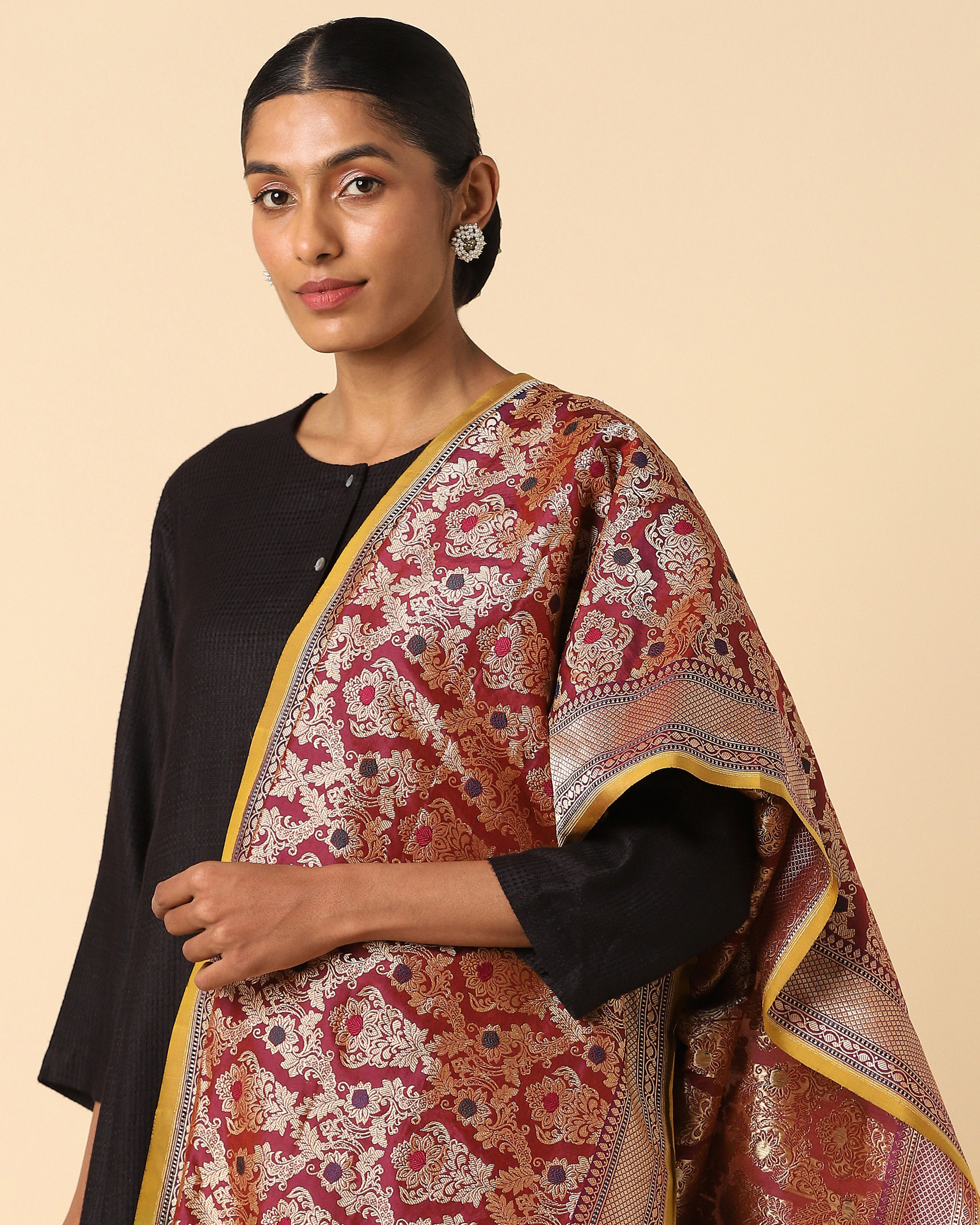 Marsha Banarasi Kadwa Silk Dupatta