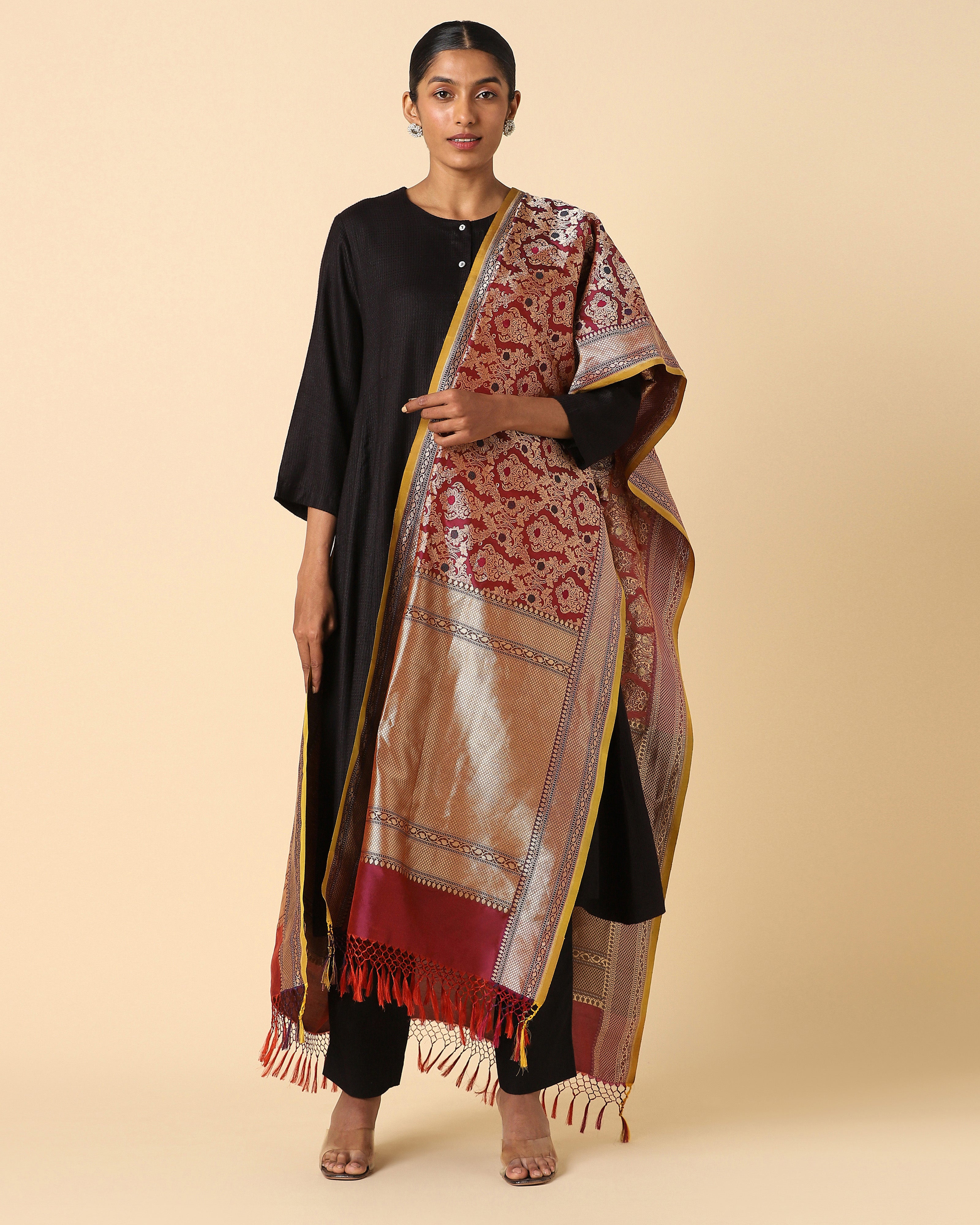 Marsha Banarasi Kadwa Silk Dupatta