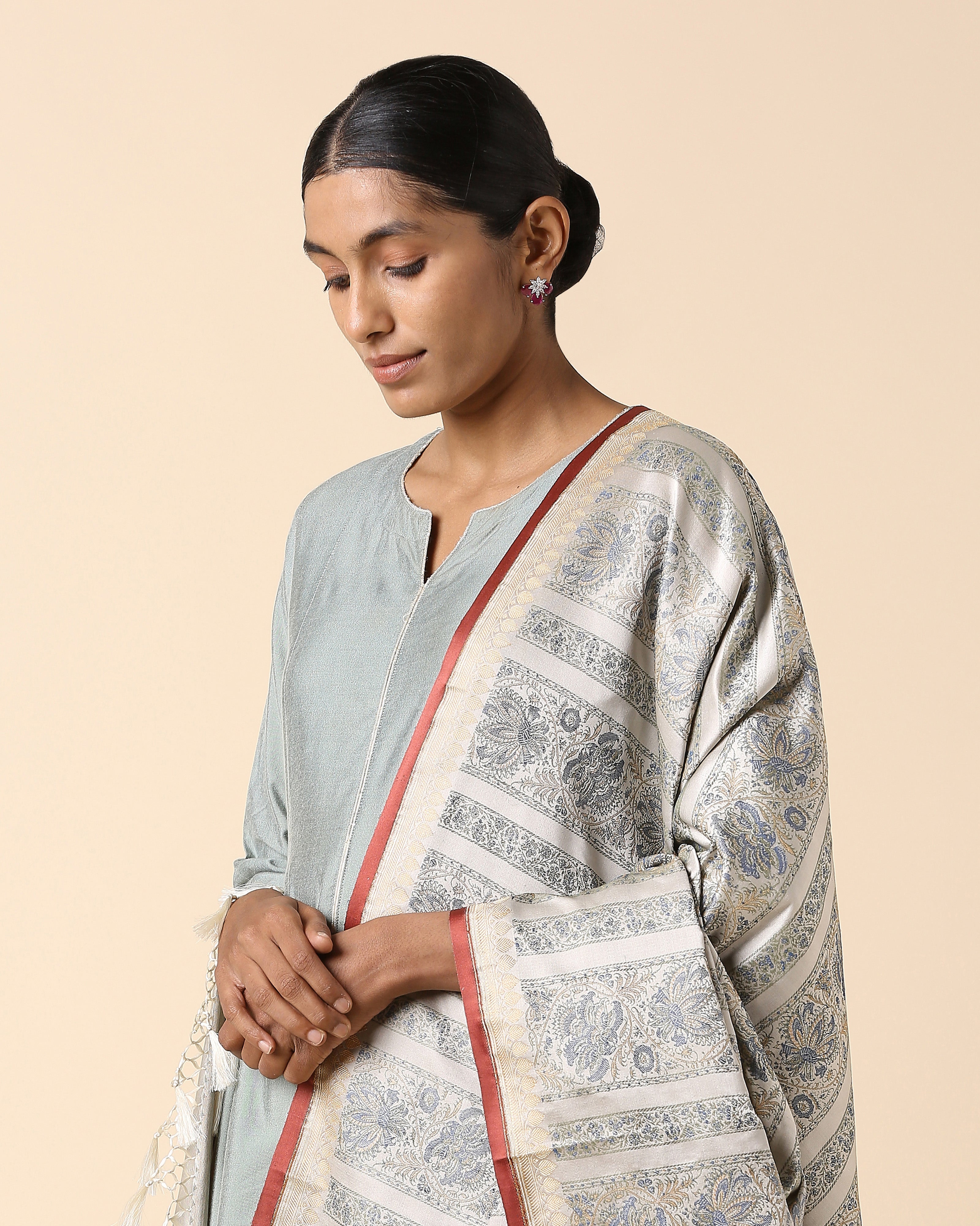Anaya Banarasi Tanchoi Silk Dupatta