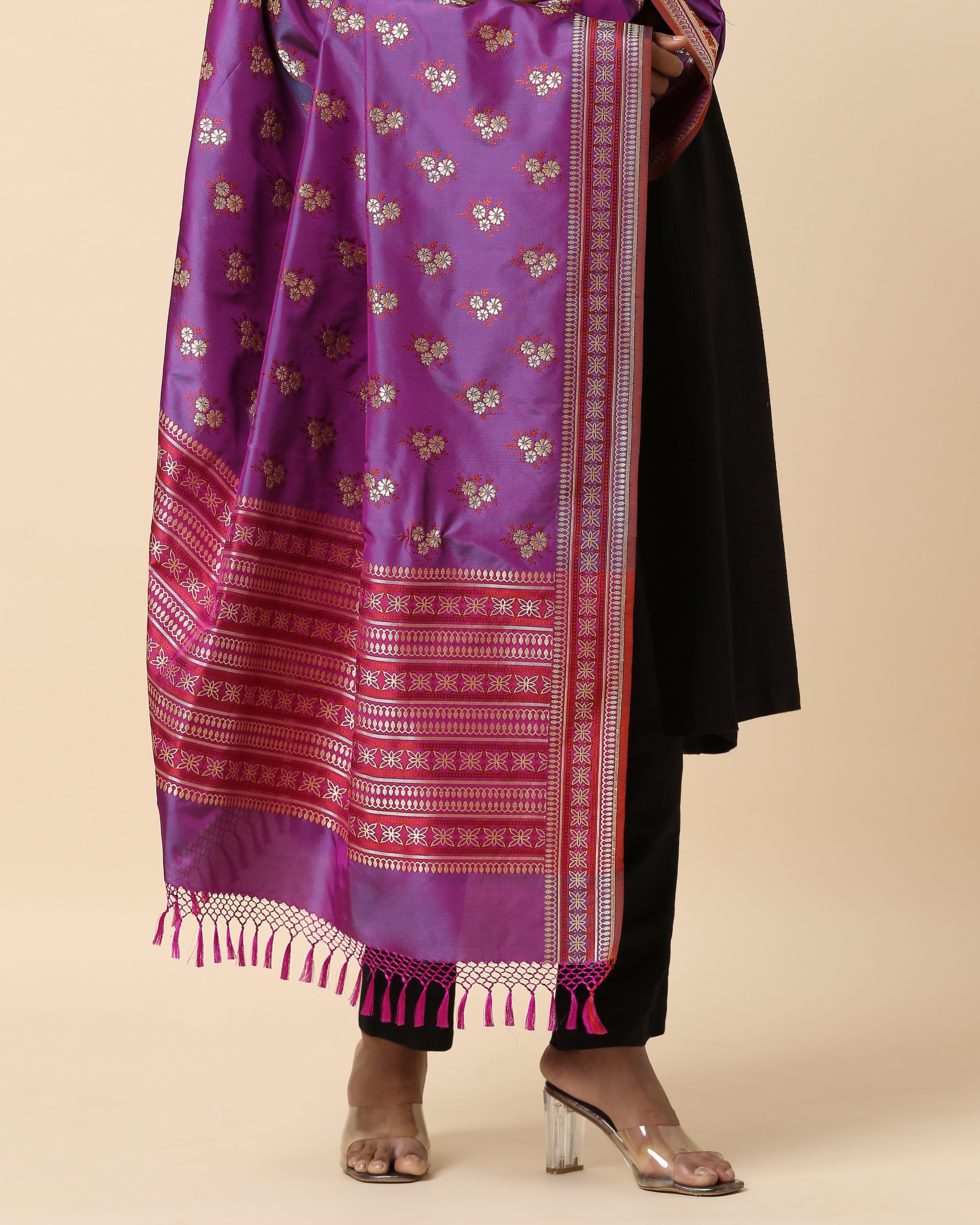 Beli Banarasi Kadwa Silk Dupatta