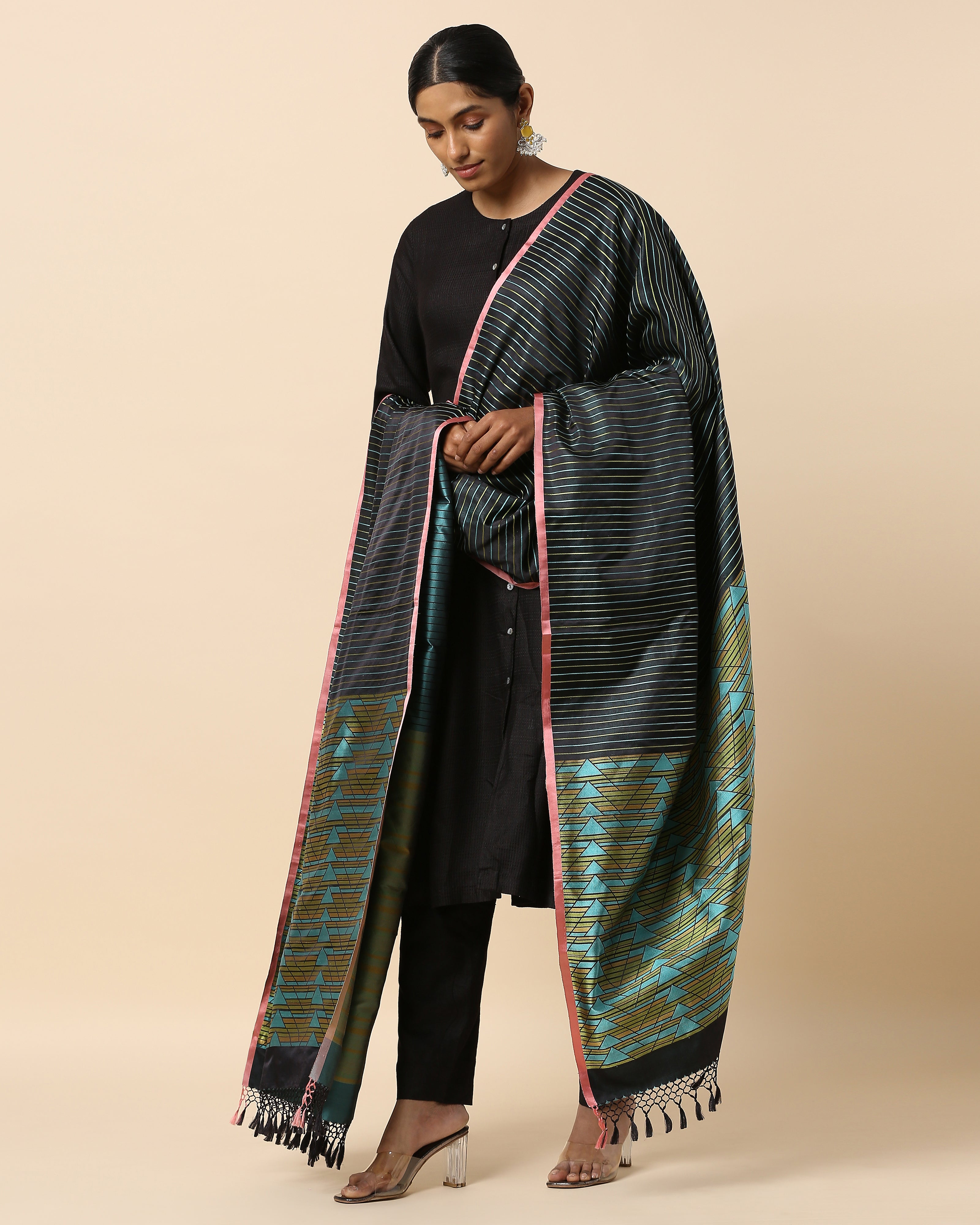 Rumi Banarasi Tanchoi Silk Dupatta