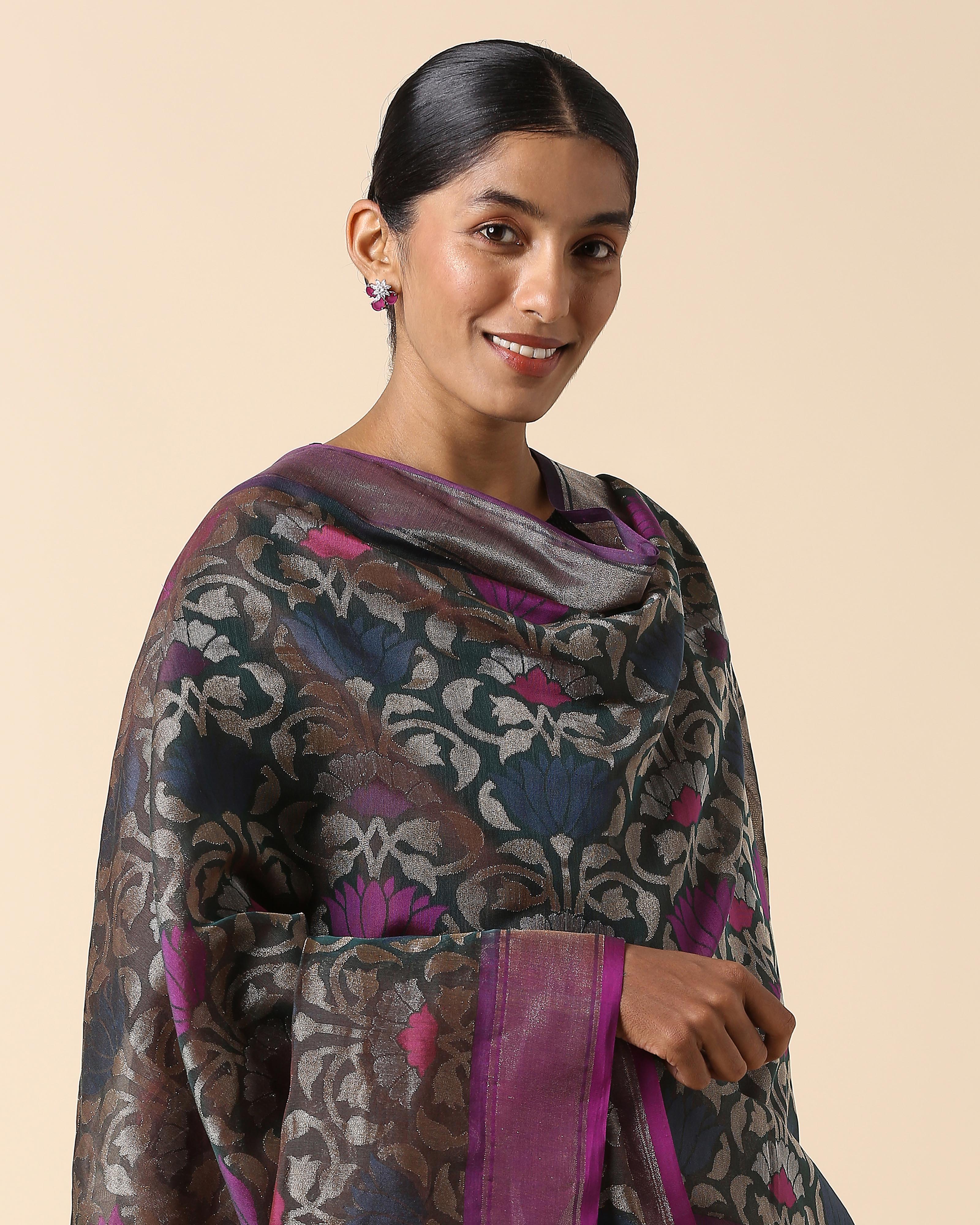 Noor Banarasi Jamdani Silk Cotton Dupatta