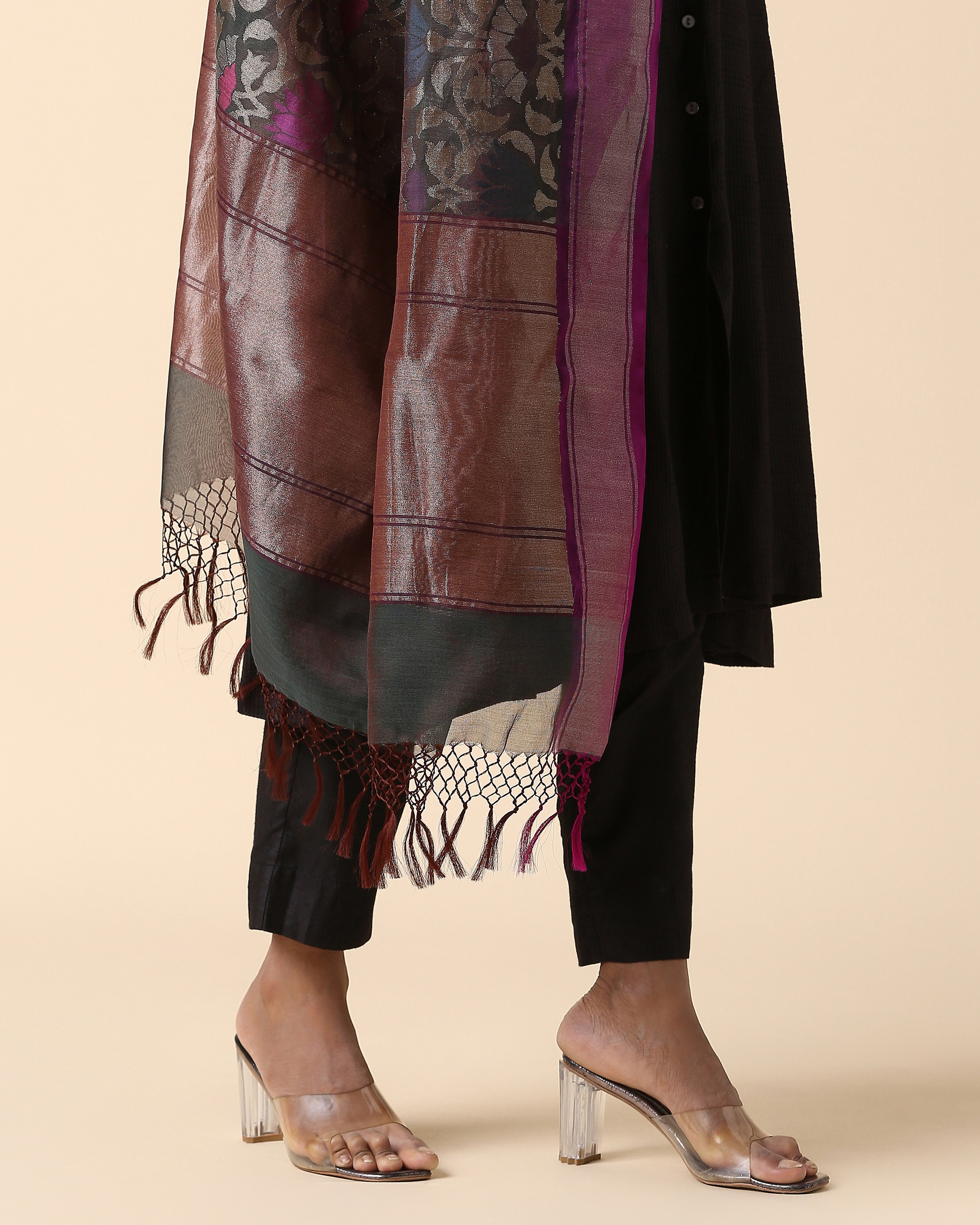 Noor Banarasi Jamdani Silk Cotton Dupatta