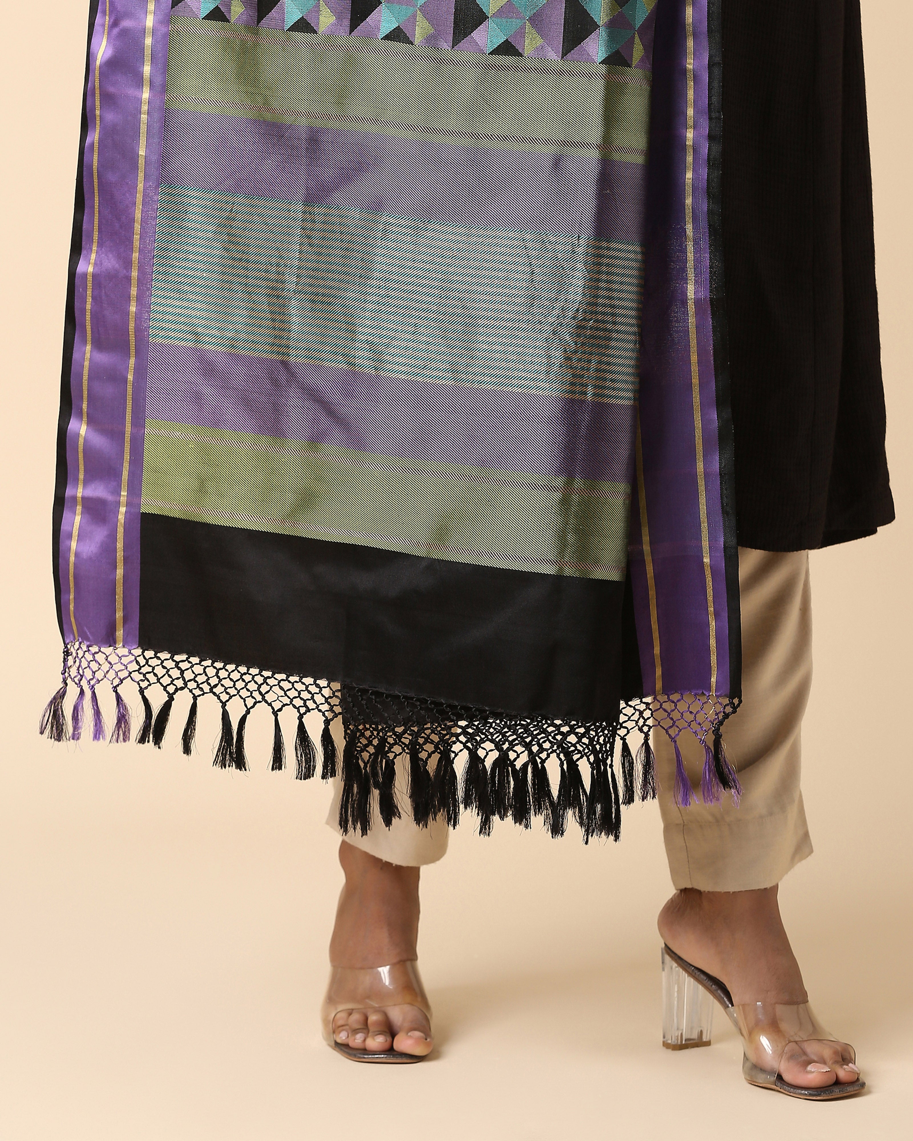 Claire Banarasi Tanchoi Silk Dupatta