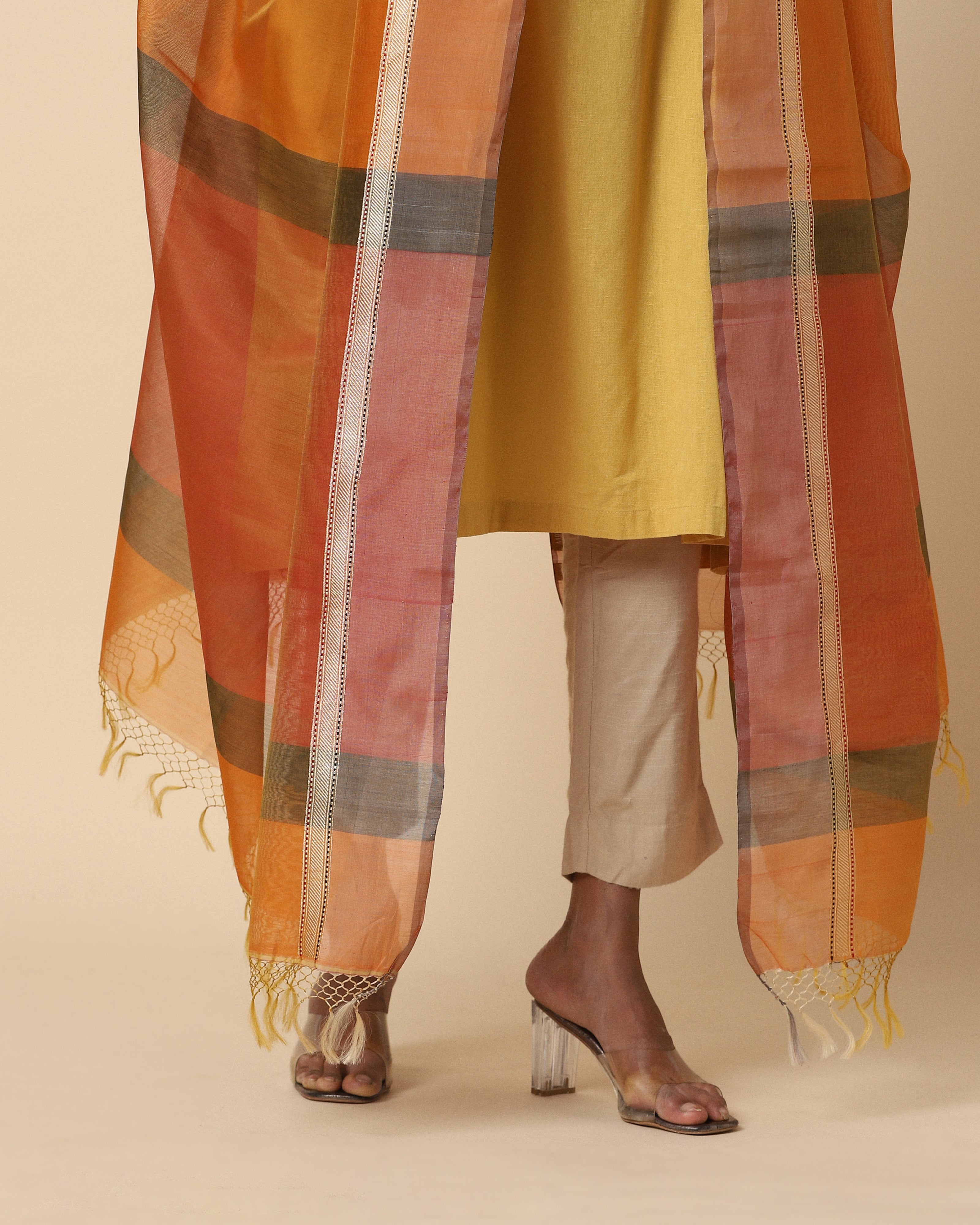 Romilly Banarasi Kadwa Silk Cotton Dupatta