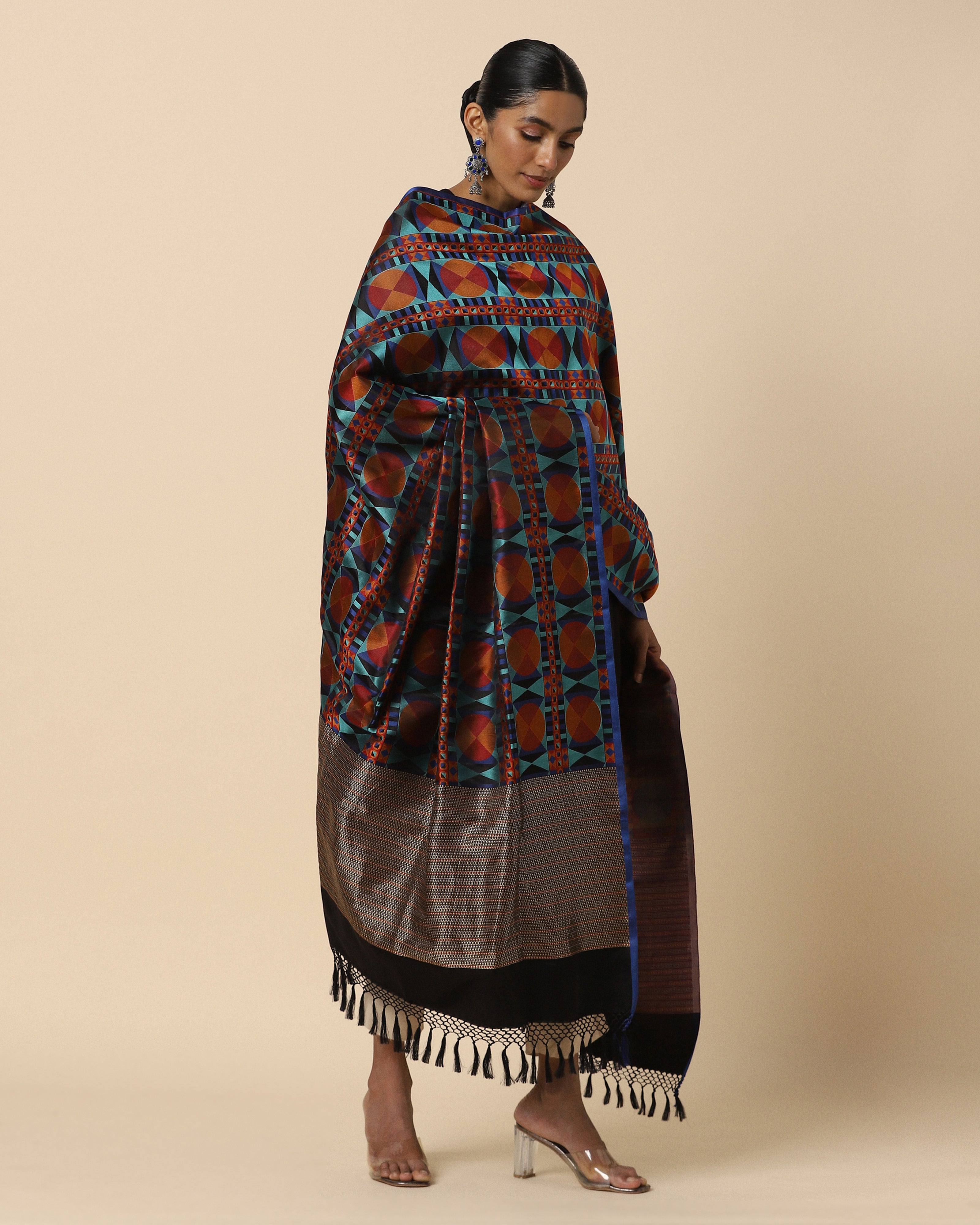Camille Banarasi Tanchoi Silk Dupatta