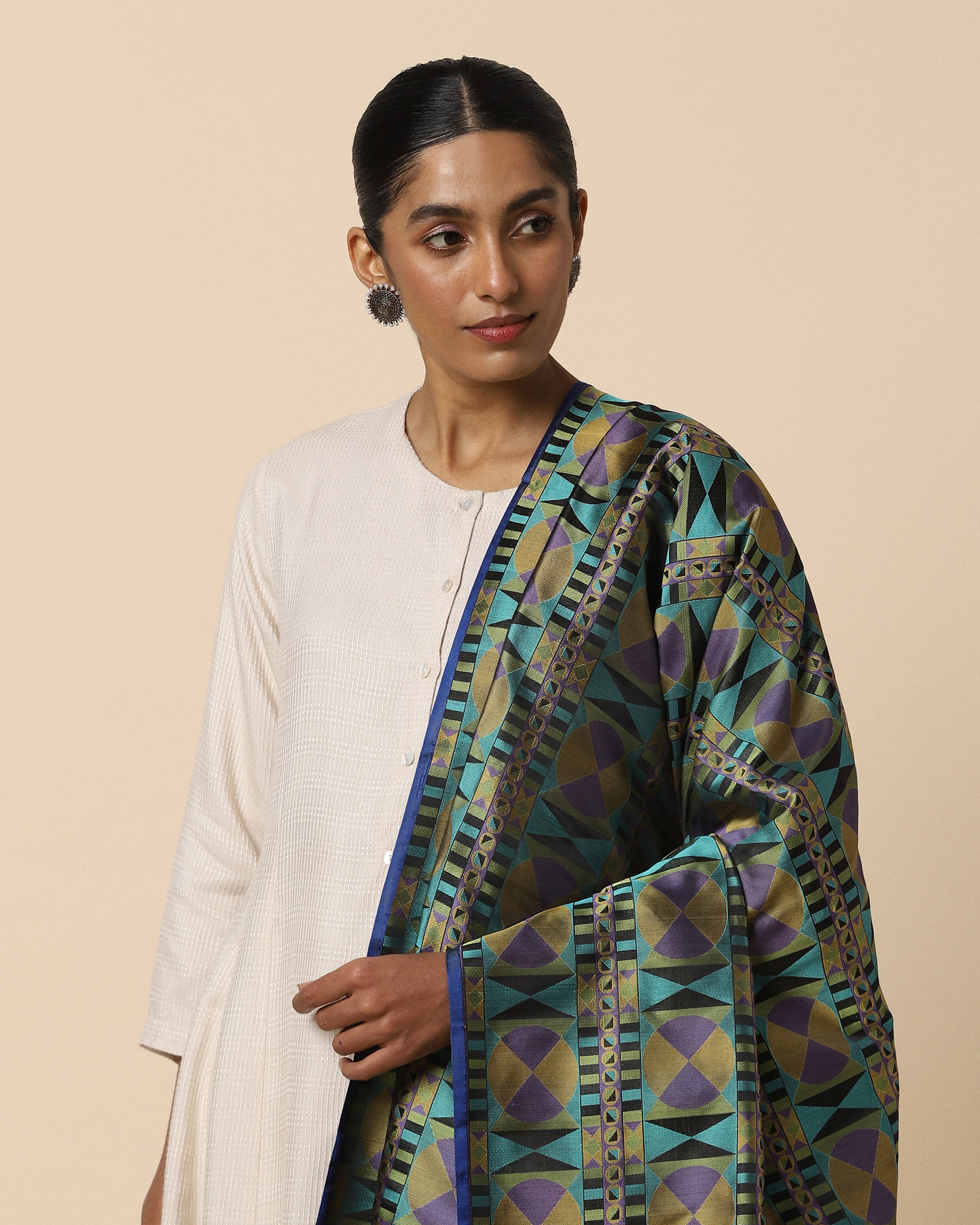 Camille Banarasi Tanchoi Silk Dupatta