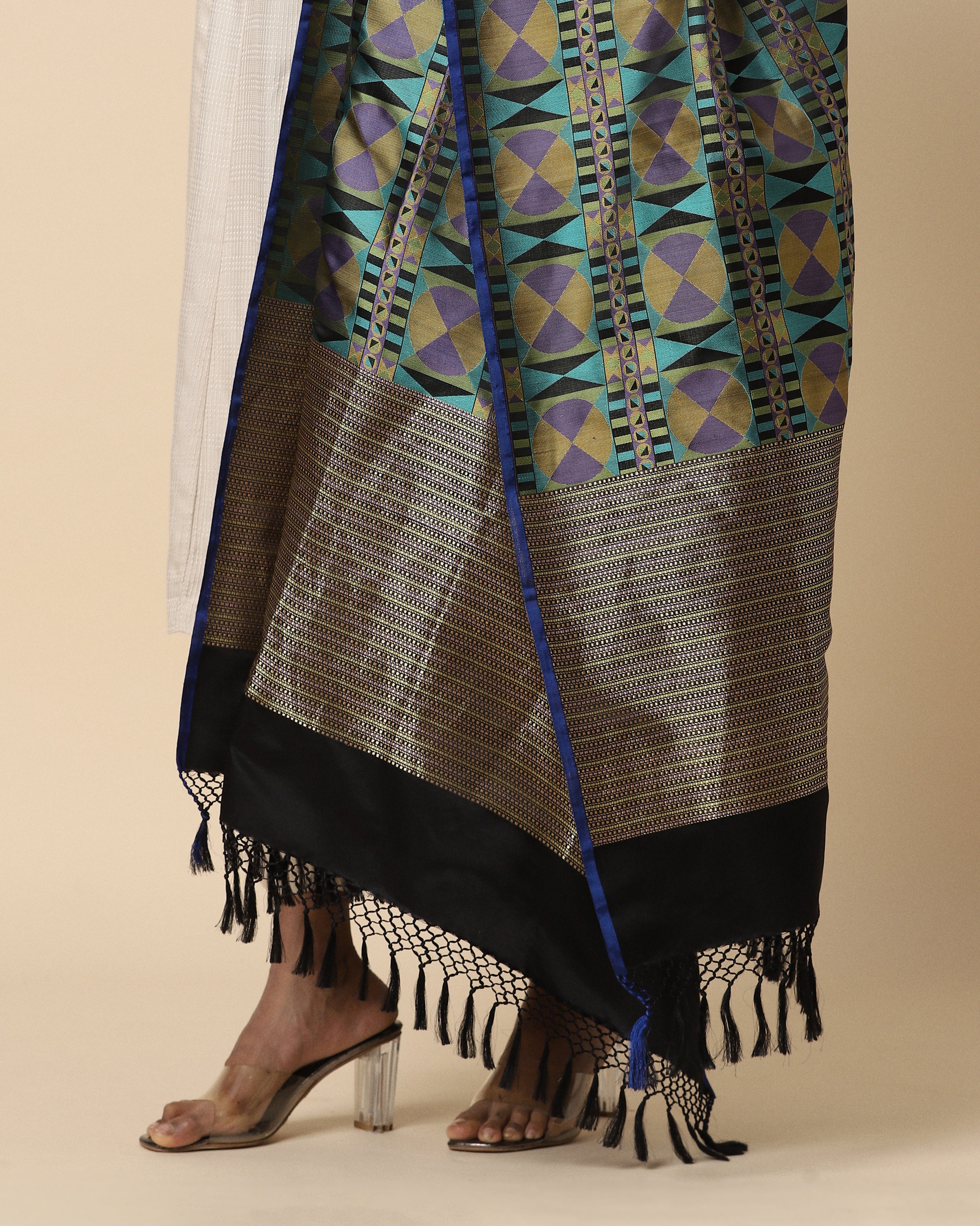 Camille Banarasi Tanchoi Silk Dupatta