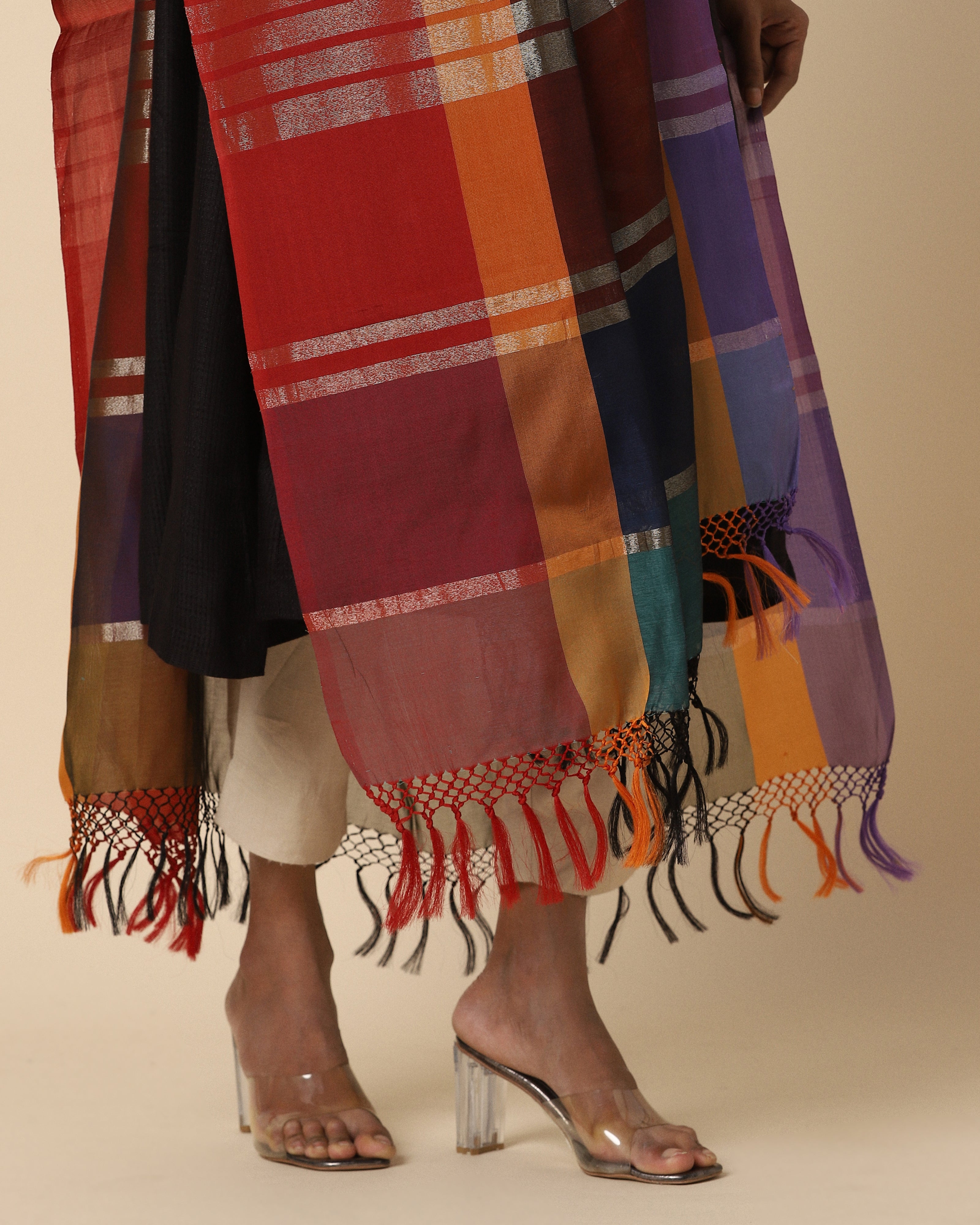 Nadine Banarasi Fekwa Silk Cotton Dupatta