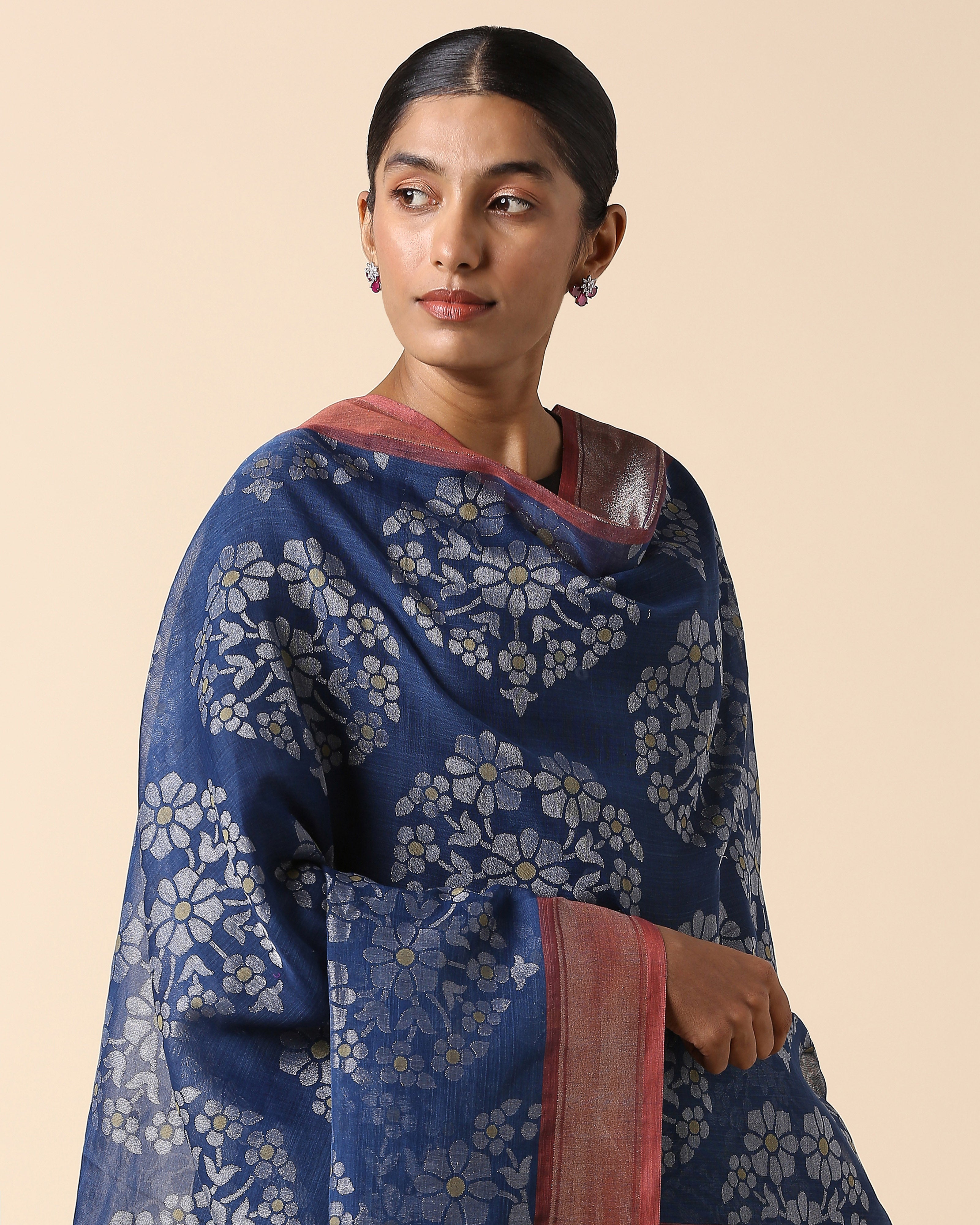Adrin Banarasi Jamdani Cotton Dupatta