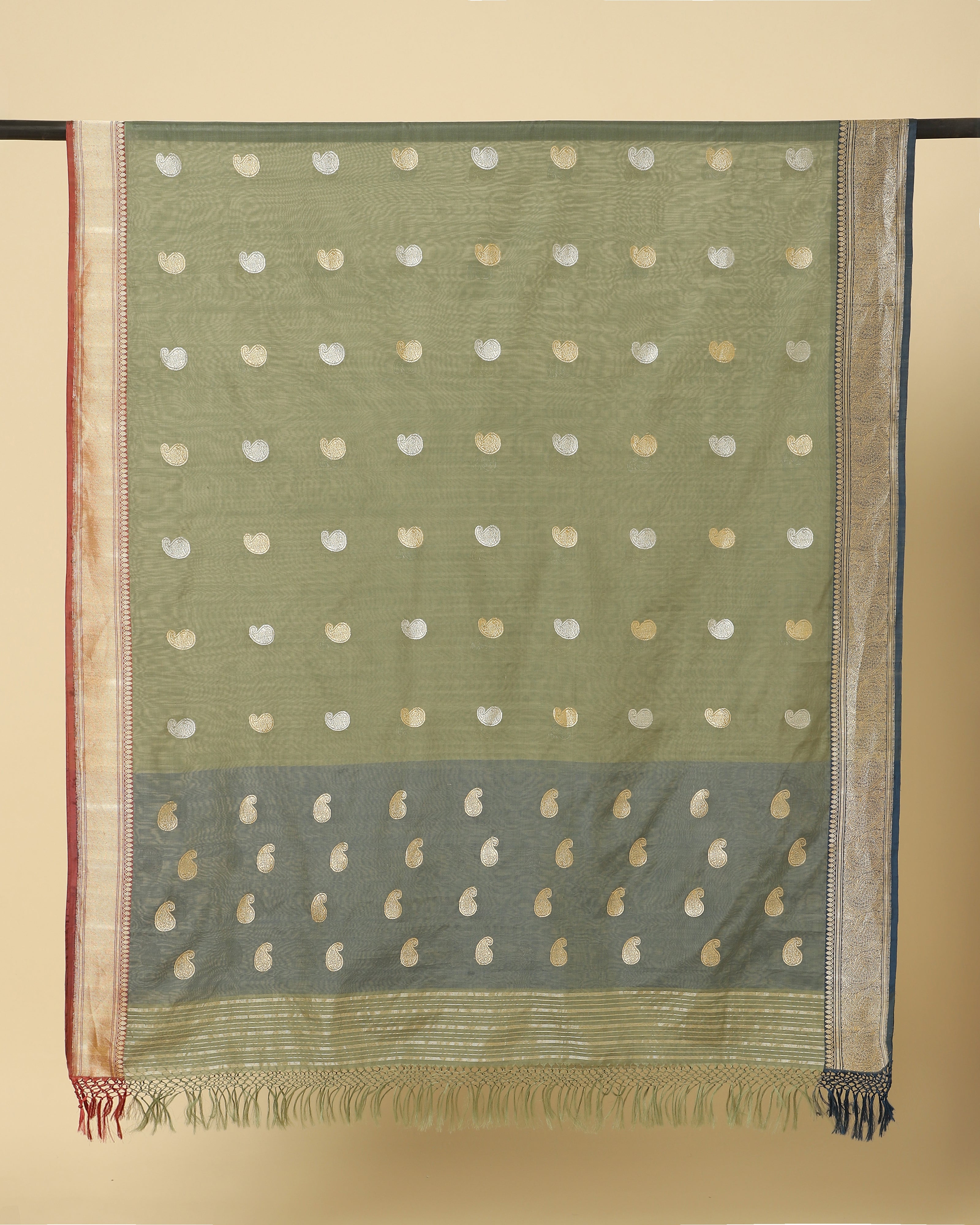 Kayan Banarasi Kadwa Silk Cotton Dupatta