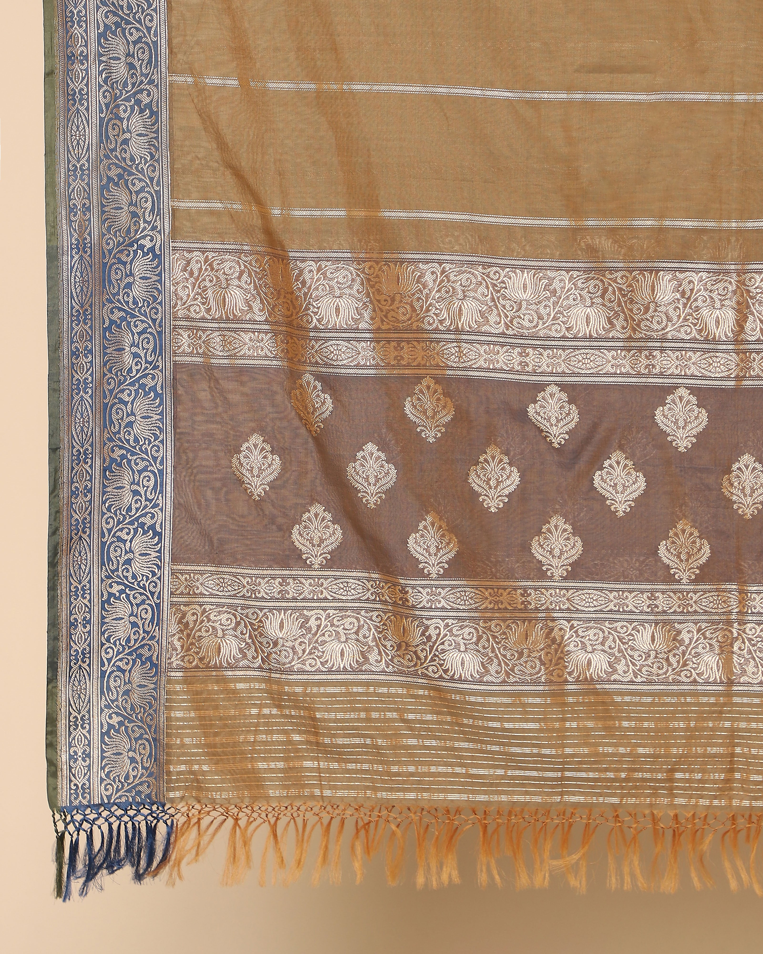 Gulzar Banarasi Kadwa Silk Cotton Dupatta