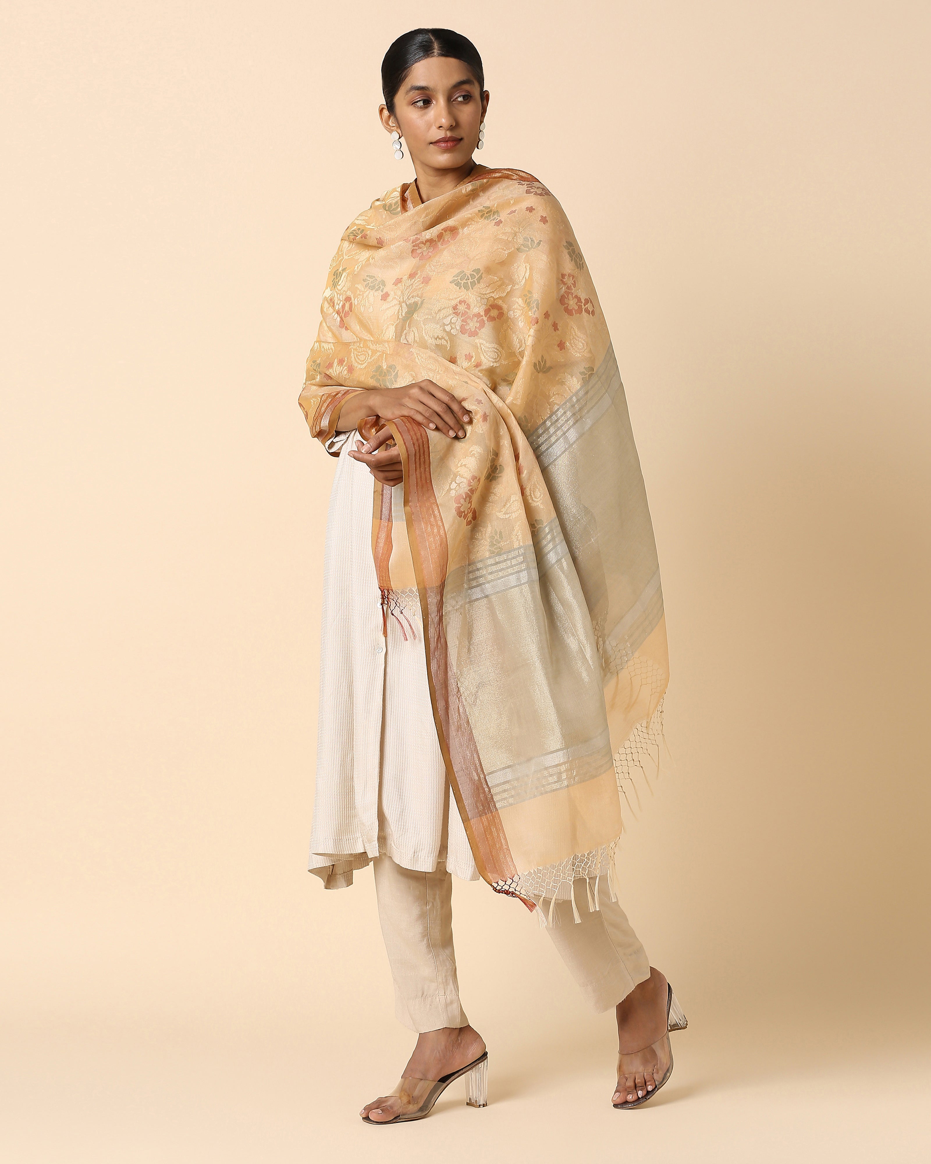 Hester Banarasi Jamdani Silk Cotton Dupatta