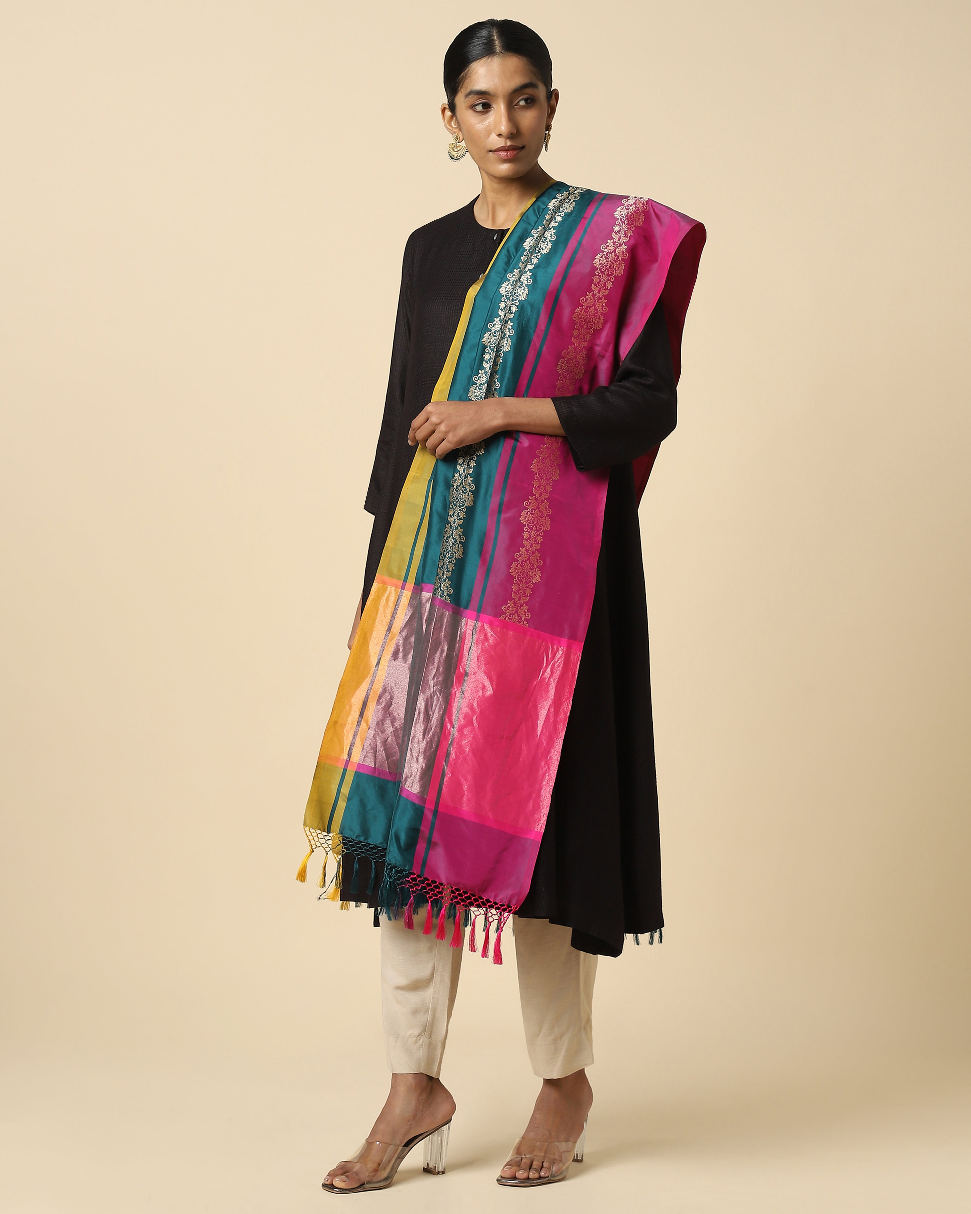 Daris Banarasi Kadwa Silk Dupatta