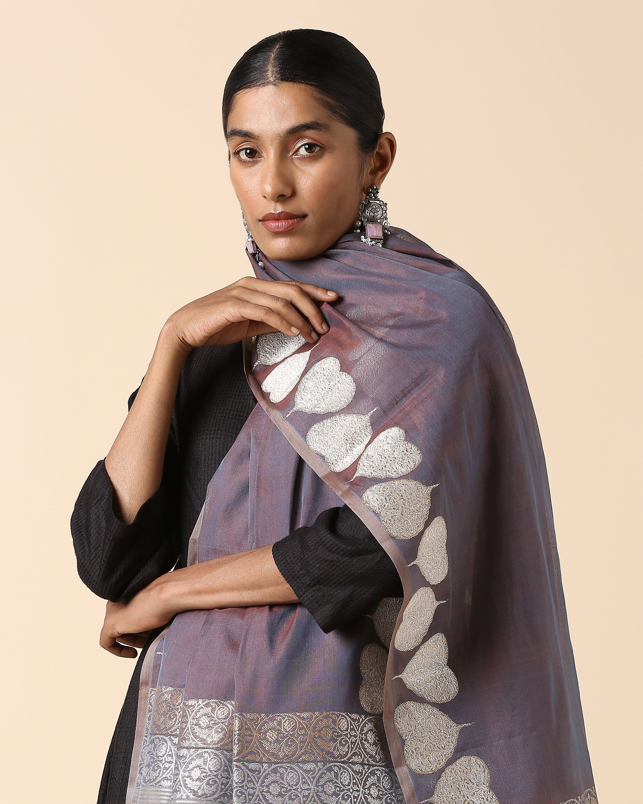 Daria Banarasi Kadwa Silk Cotton Dupatta
