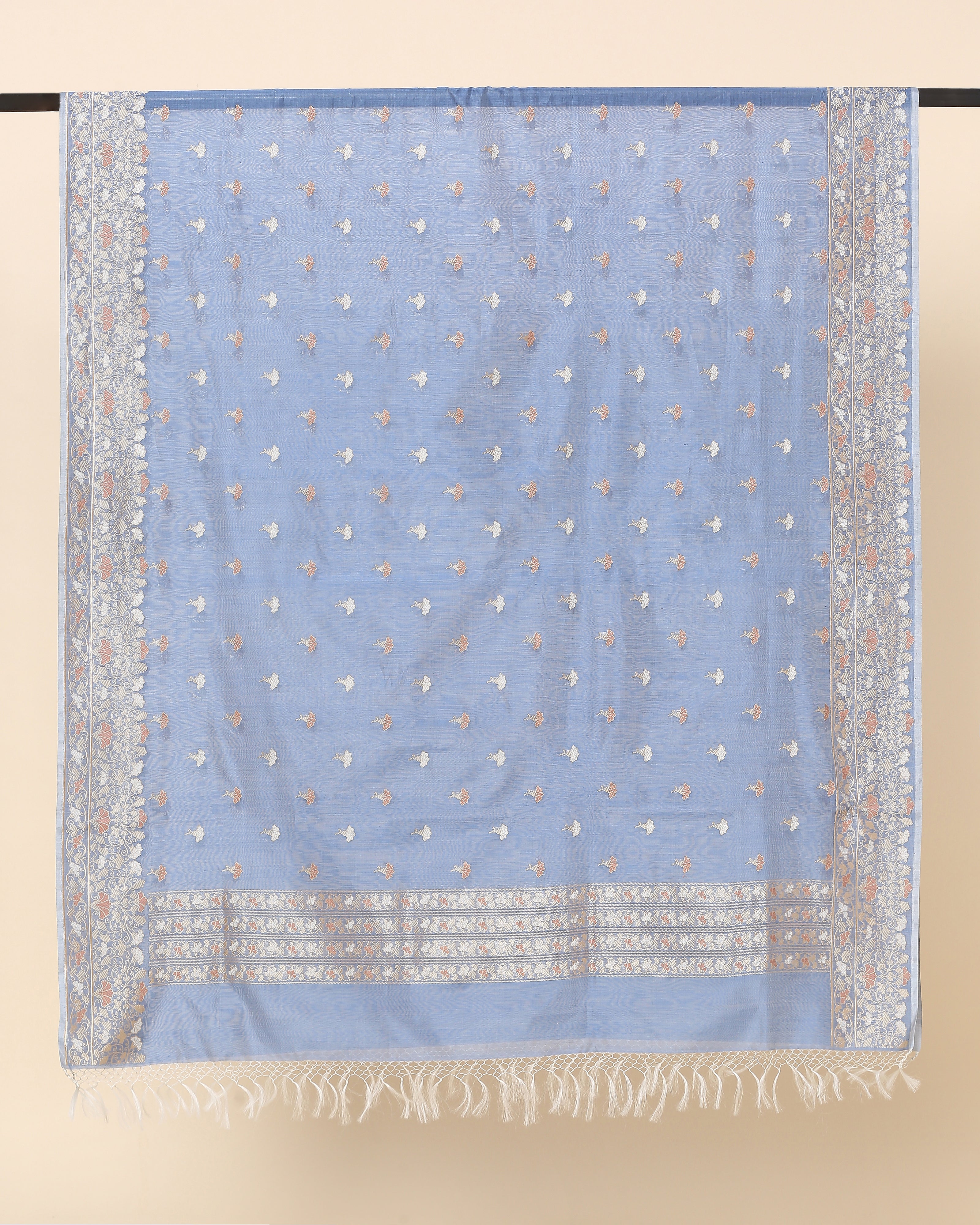 Riko Banarasi Kadwa Silk Cotton Dupatta